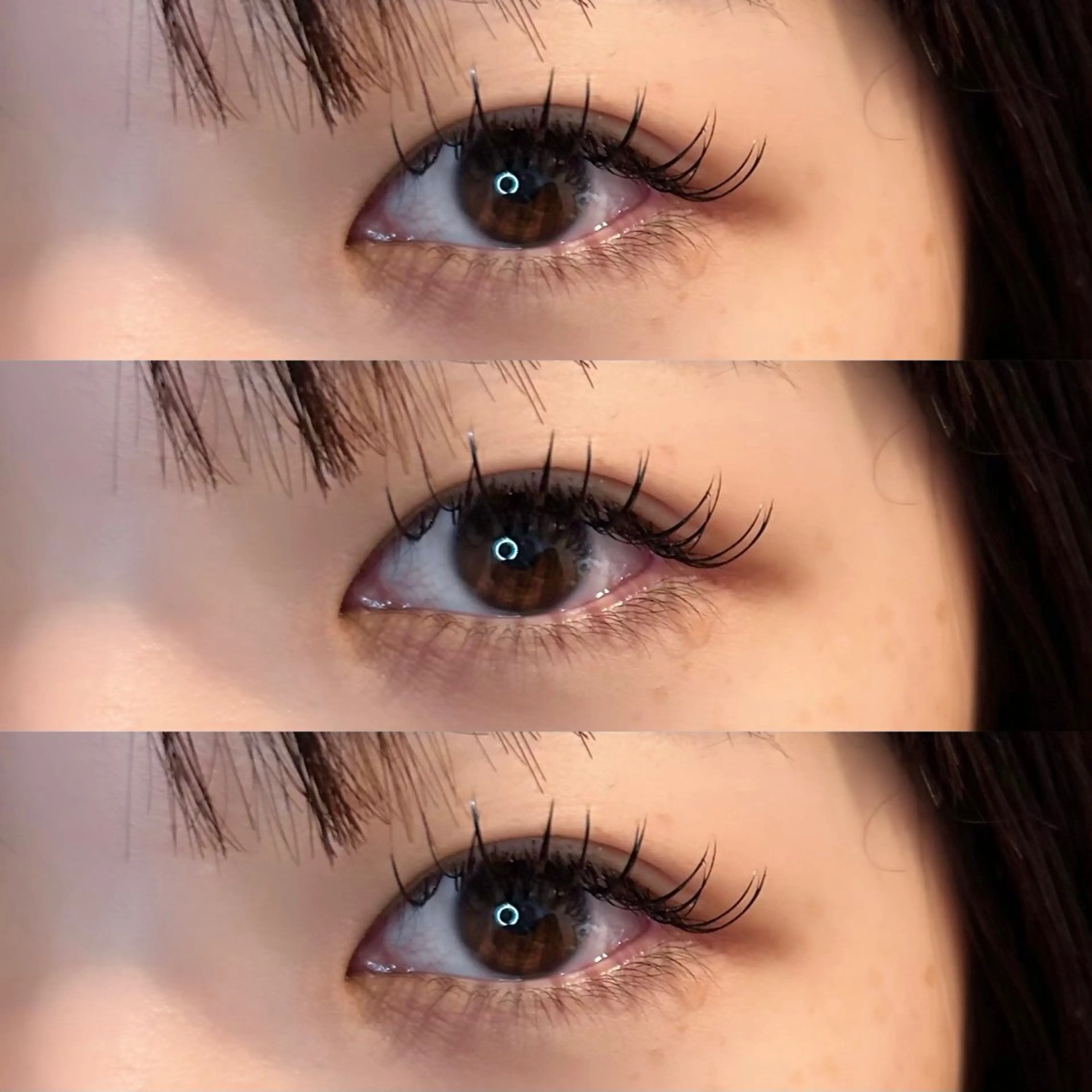 マツエク・マツパ 束感まつ毛 Dカール 目尻長め ハシモト ナオのマツエク・マツパデザイン