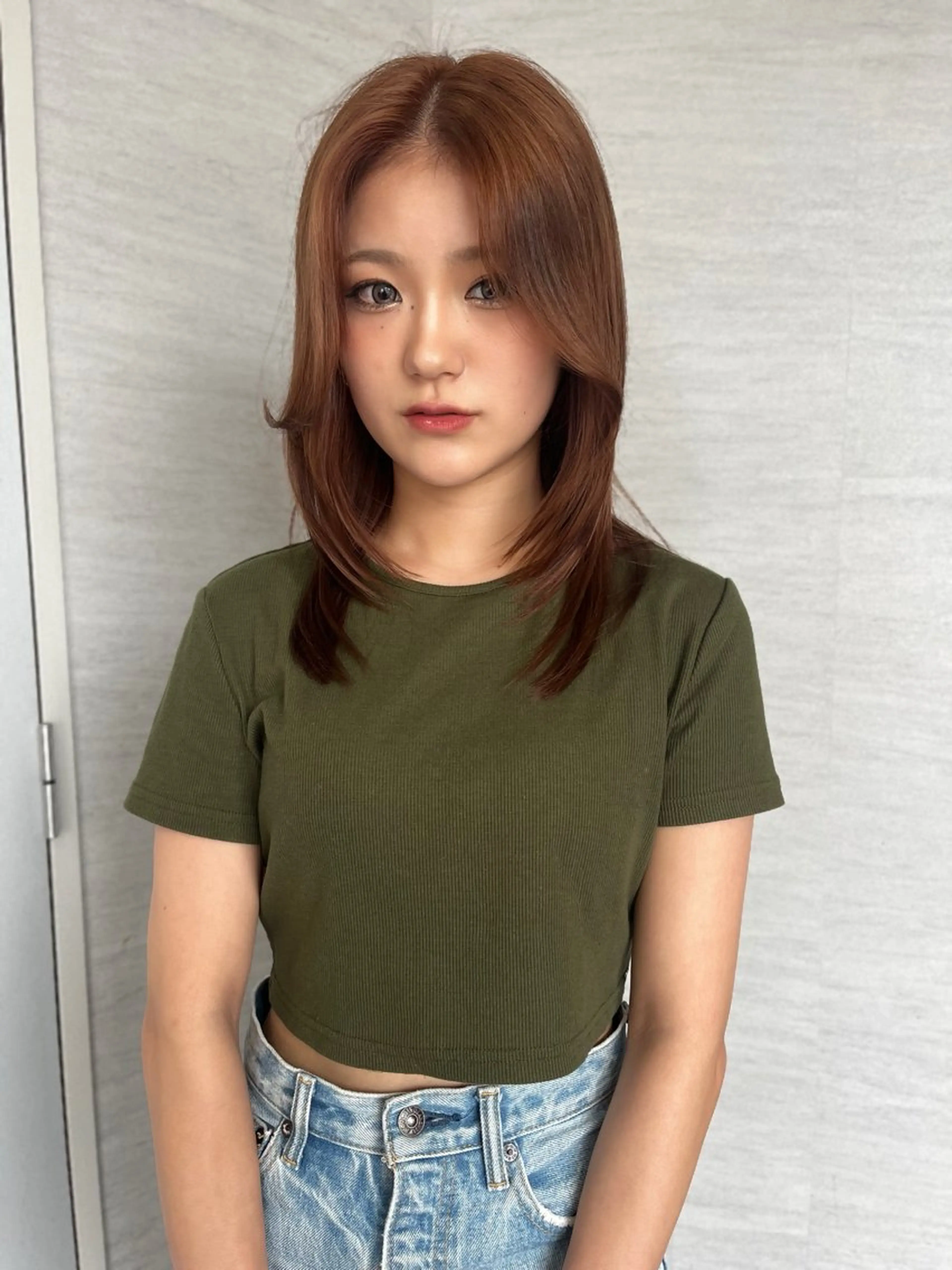 ミディアム カラー HAIR774 runa🌙のヘアスタイル