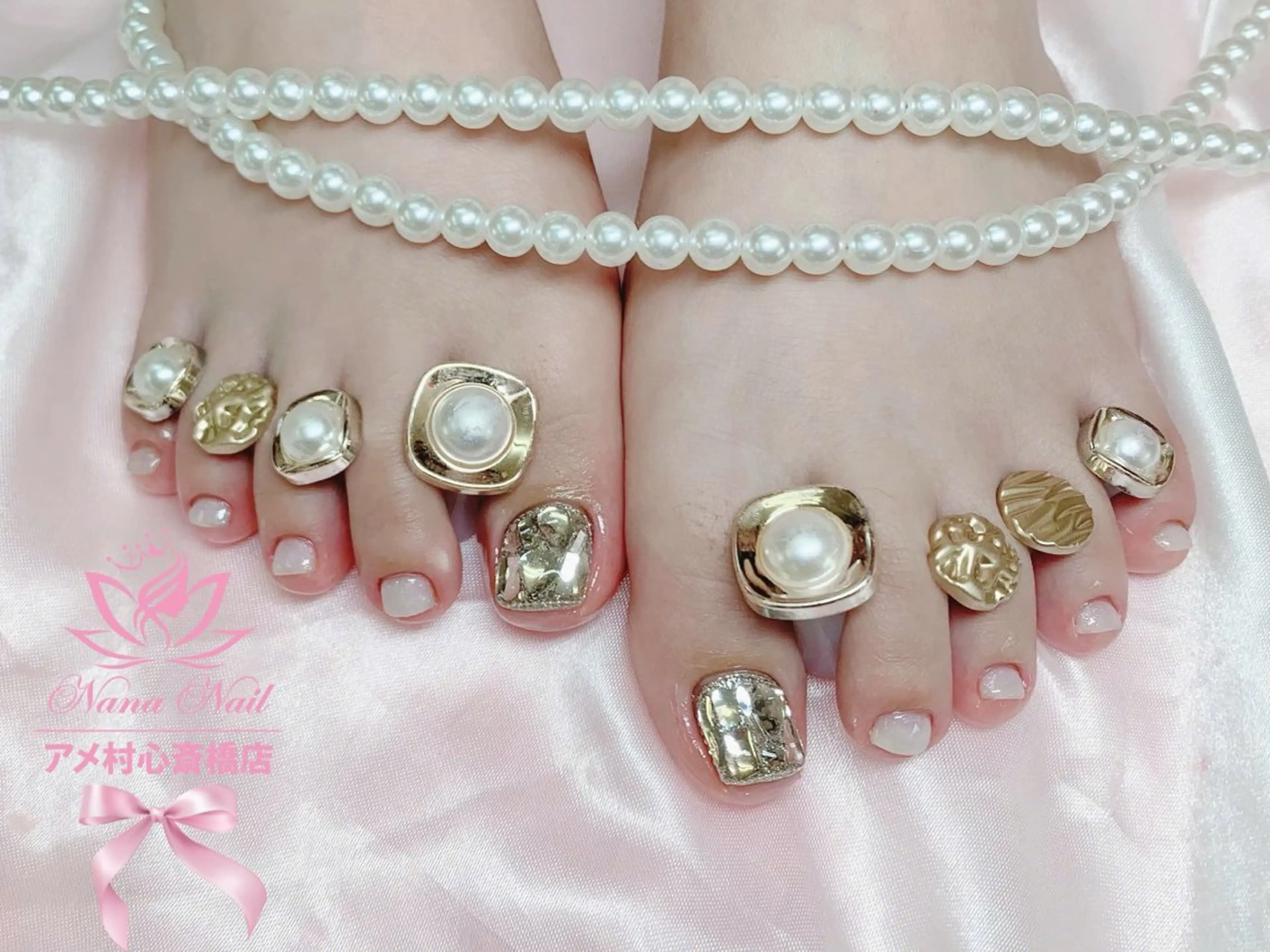 ★親指2本アート・パーツ付け放題¥6900 オフ無の写真