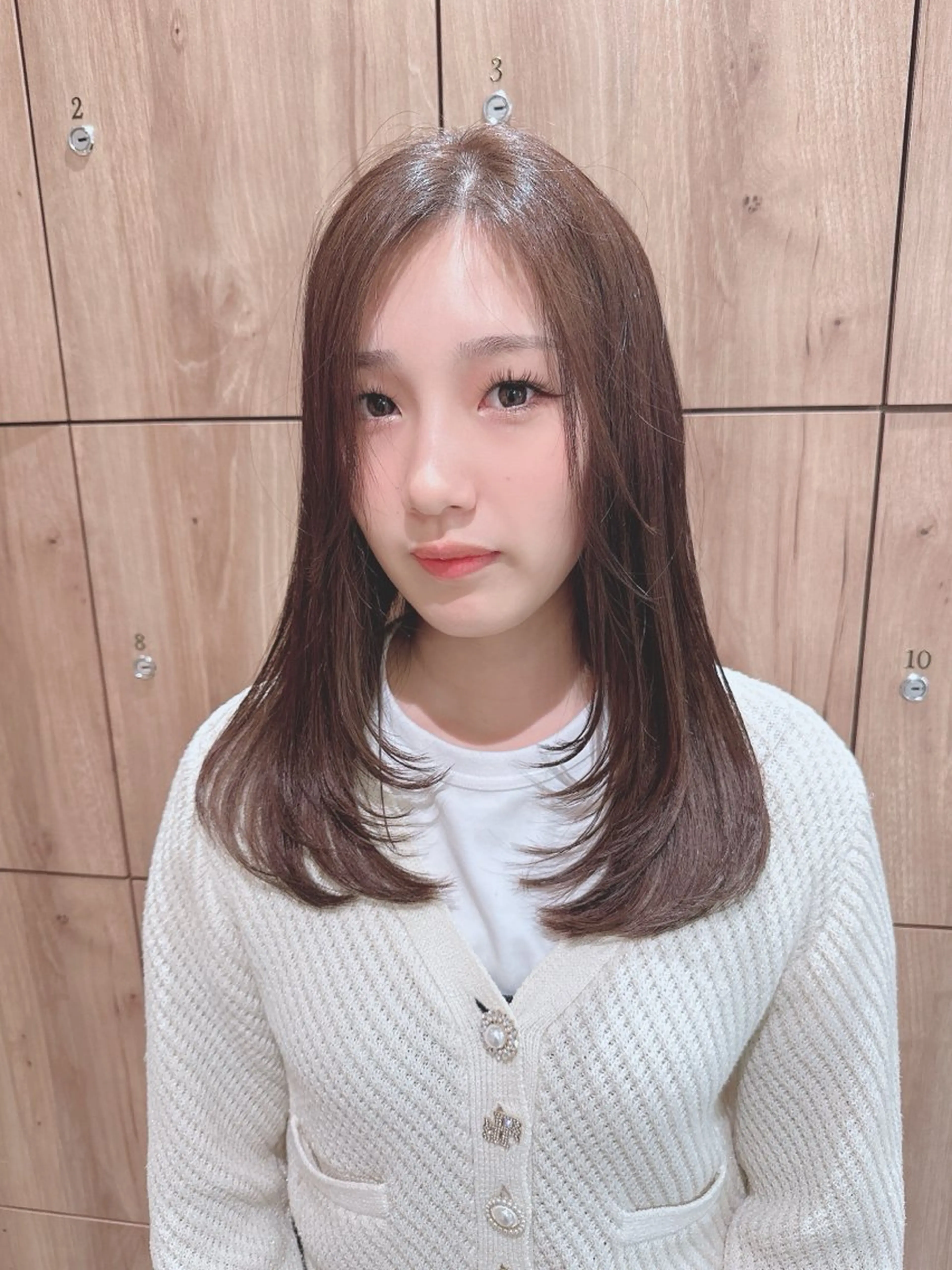 セミロング 縮毛矯正/髪質改善/ 石橋代智のヘアスタイル