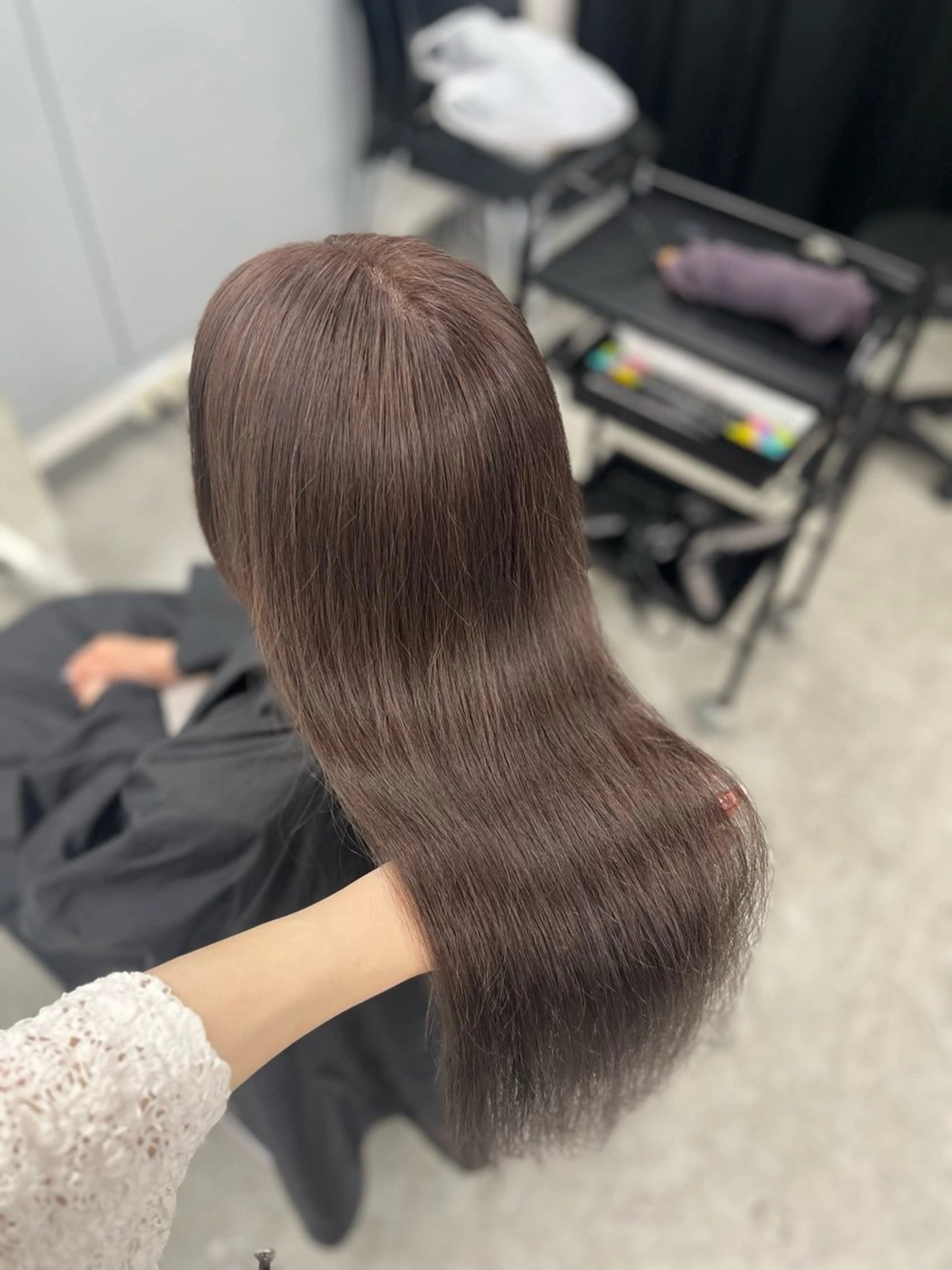 カラー ベージュ・ラベンダー カラー🎀りりのヘアスタイル