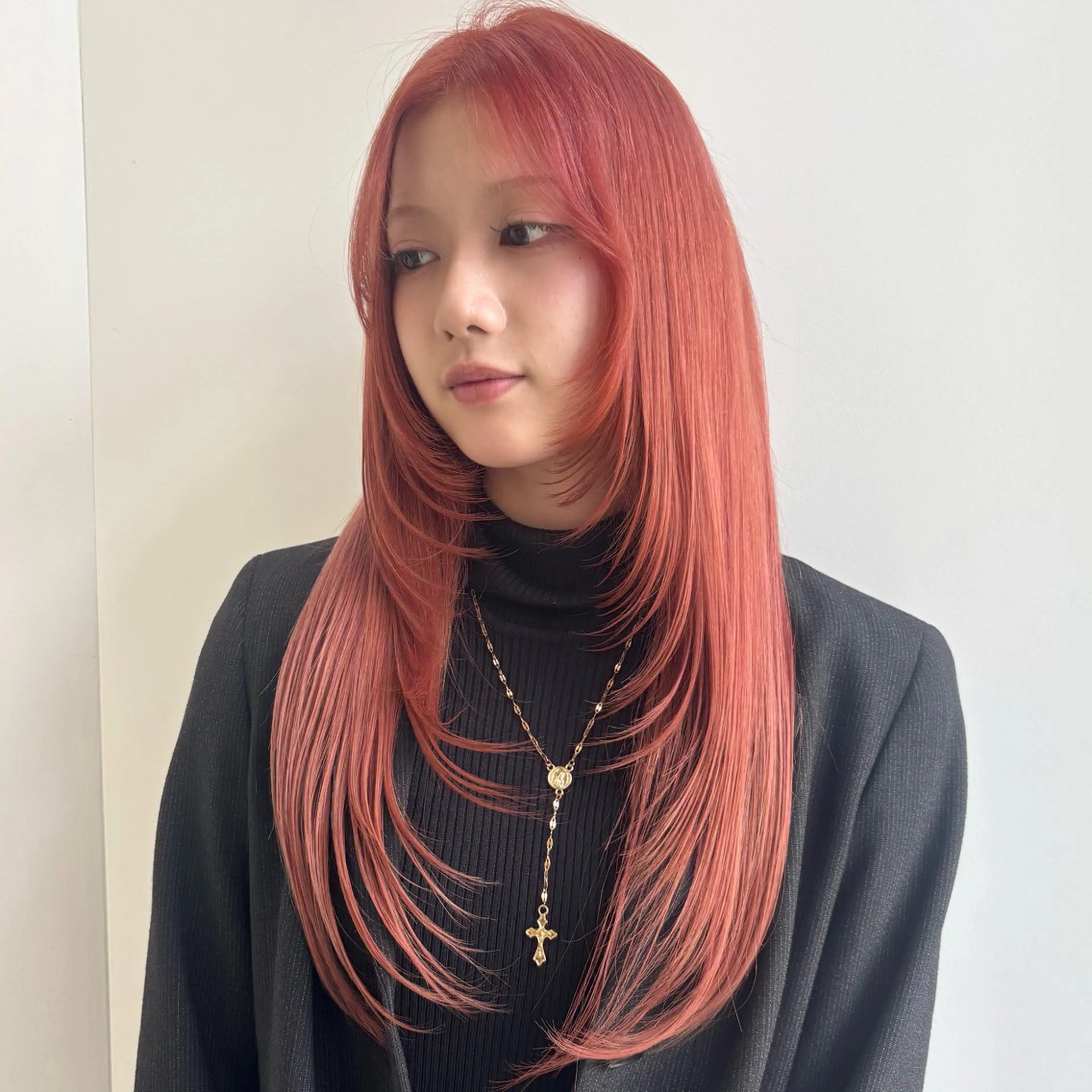 ロング カット ヘアカラー トリートメント ハイトーン/レイヤー 🍎nonokaのヘアスタイル