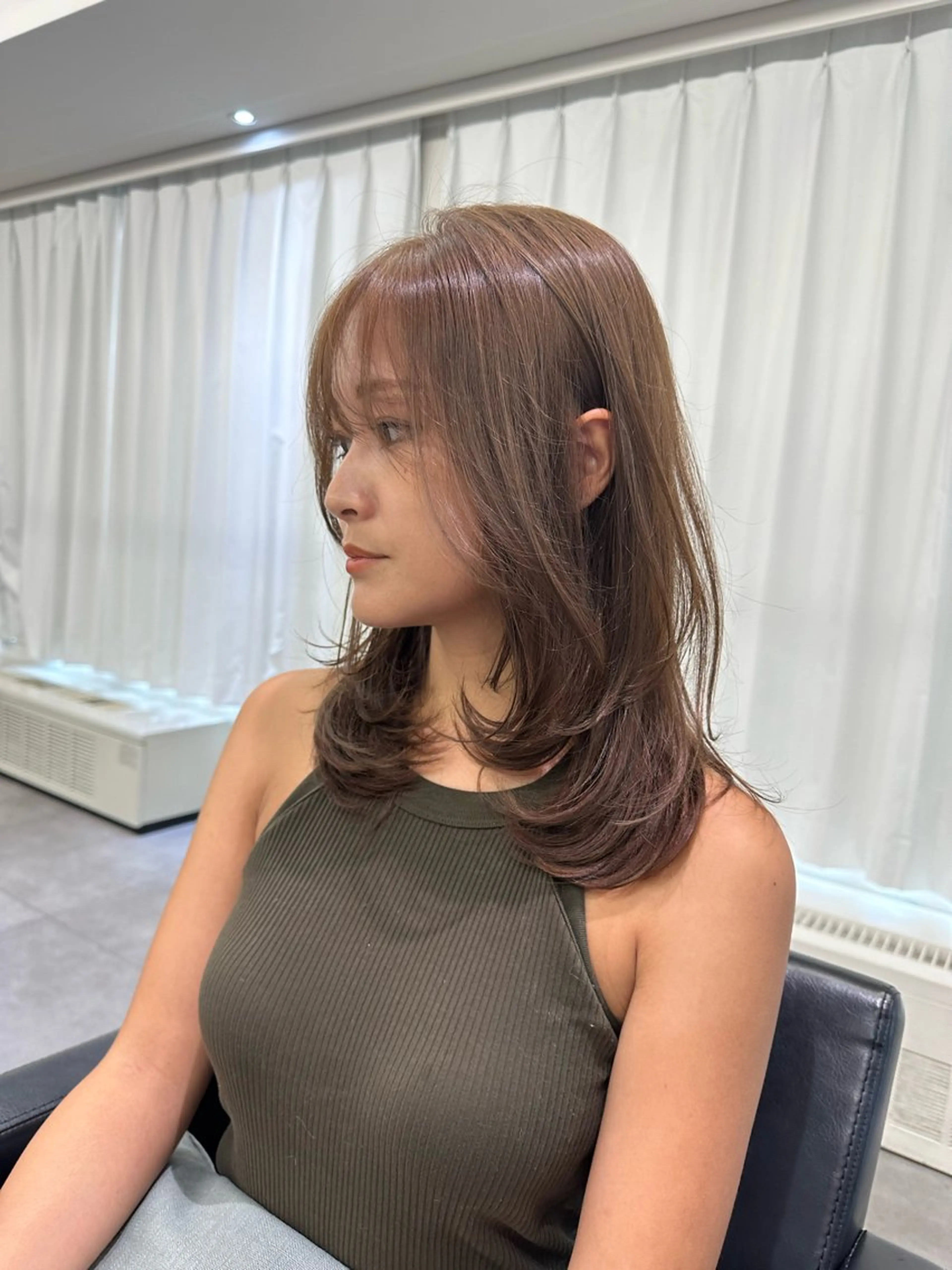 ミディアム AHNKISM所属・トレンド🌷 ボブ　パーマ🩰のヘアスタイル