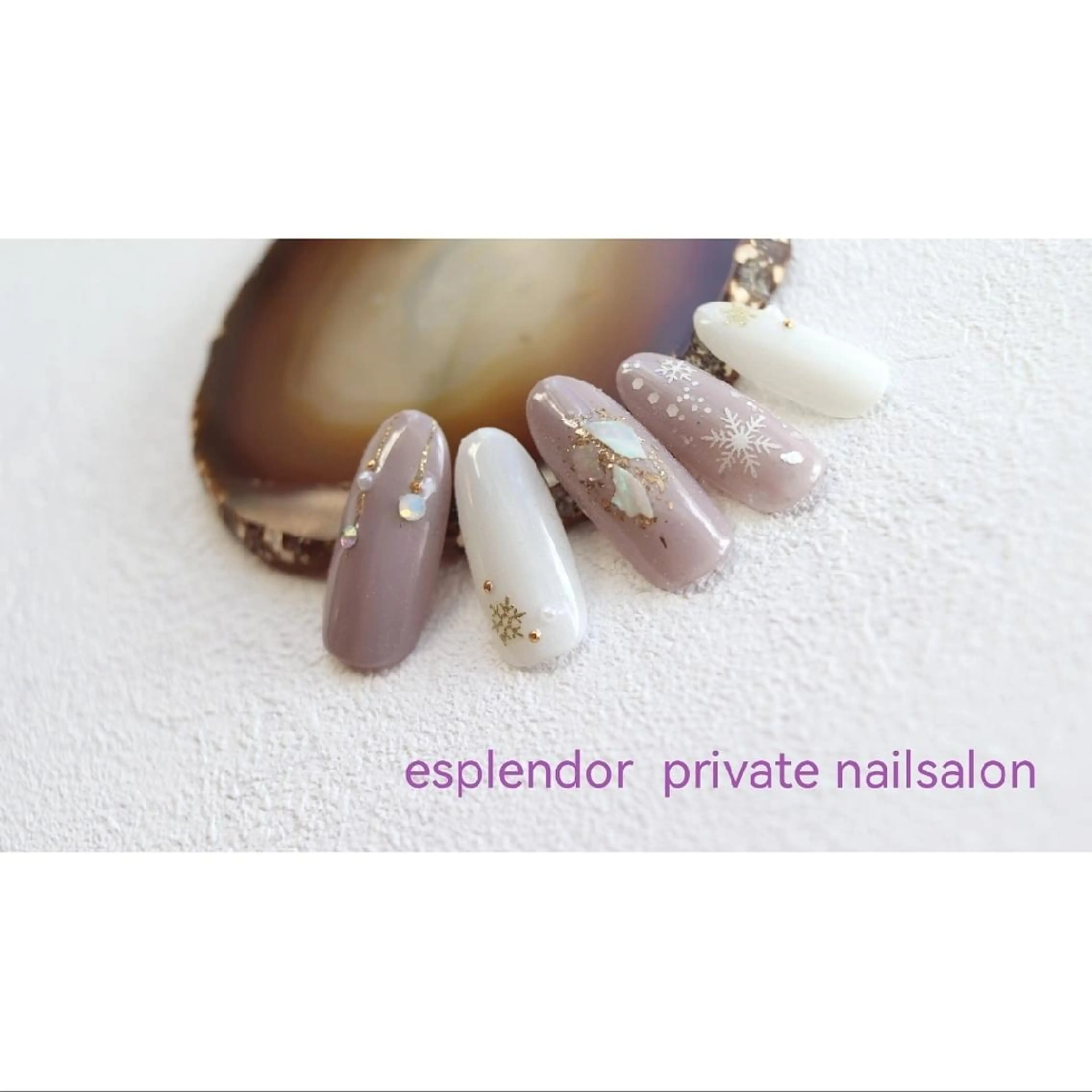 ネイル 冬ネイル esplendor  エスプレンドル所属・esplendor  エスプレンドルのネイルデザイン