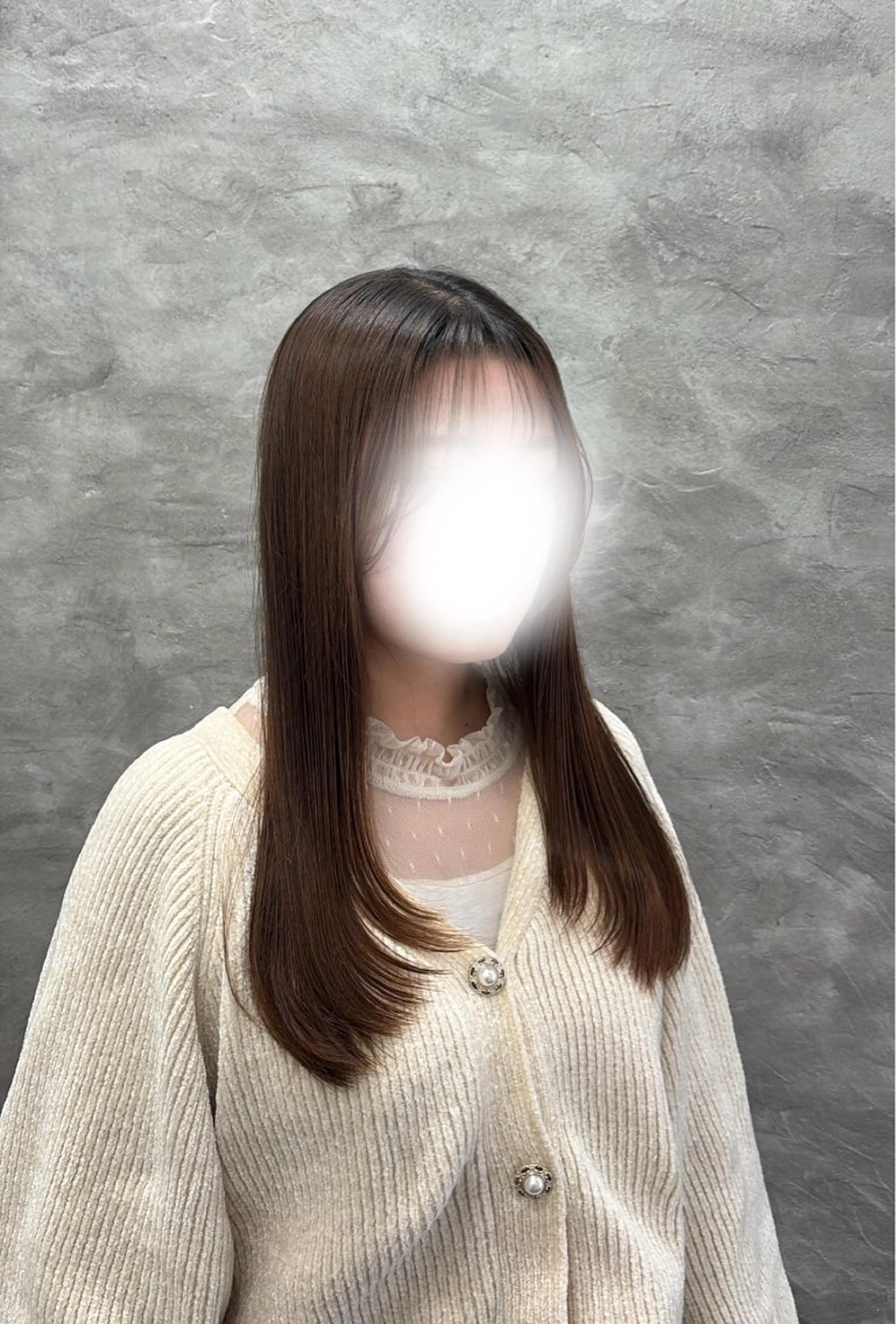 ロング カット ルプラボウ/ 内藤ほのか/艶カラーのヘアスタイル