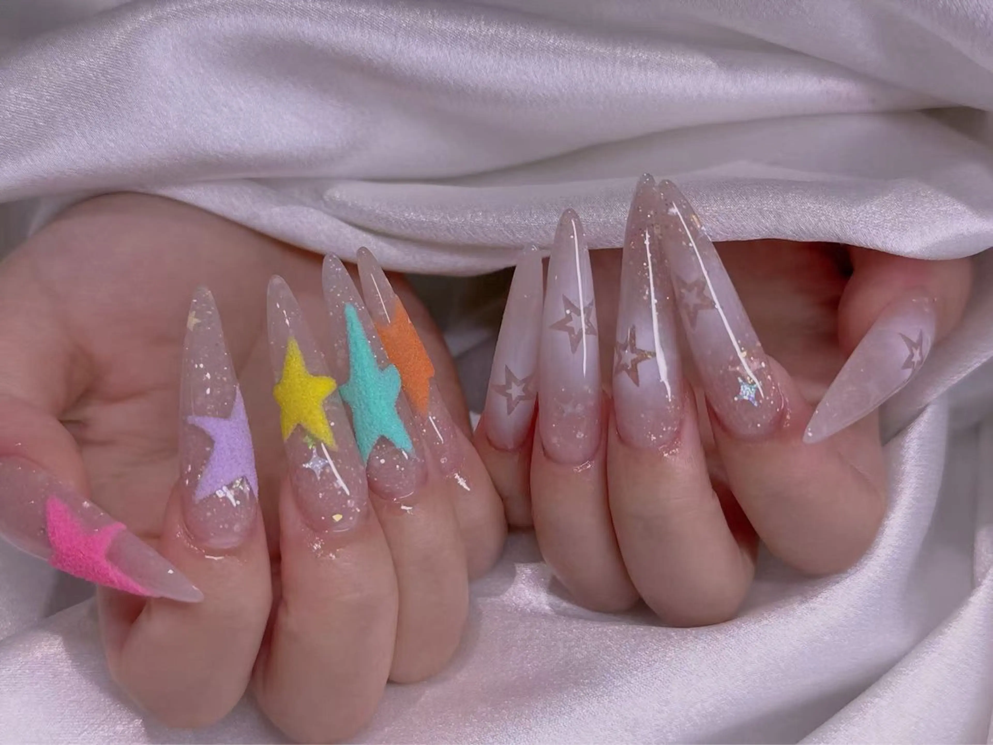 【ロングチップスカルプ】120分持ち込みデザインパーツつけ放題の写真