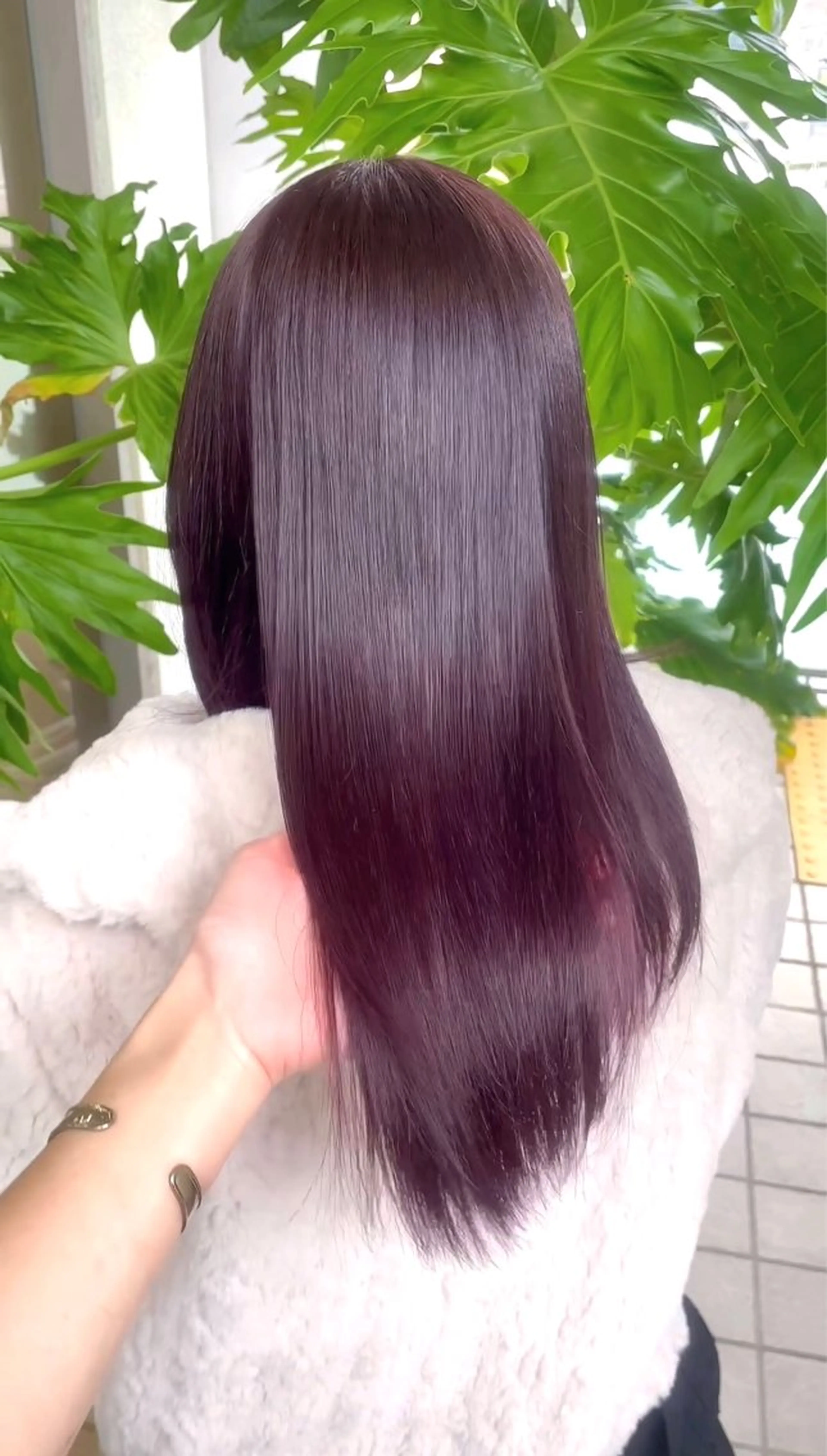 ロング カラー ヘアカラー トリートメント カノン/アニオタ🧡 暖色/酸性ストレートのヘアスタイル