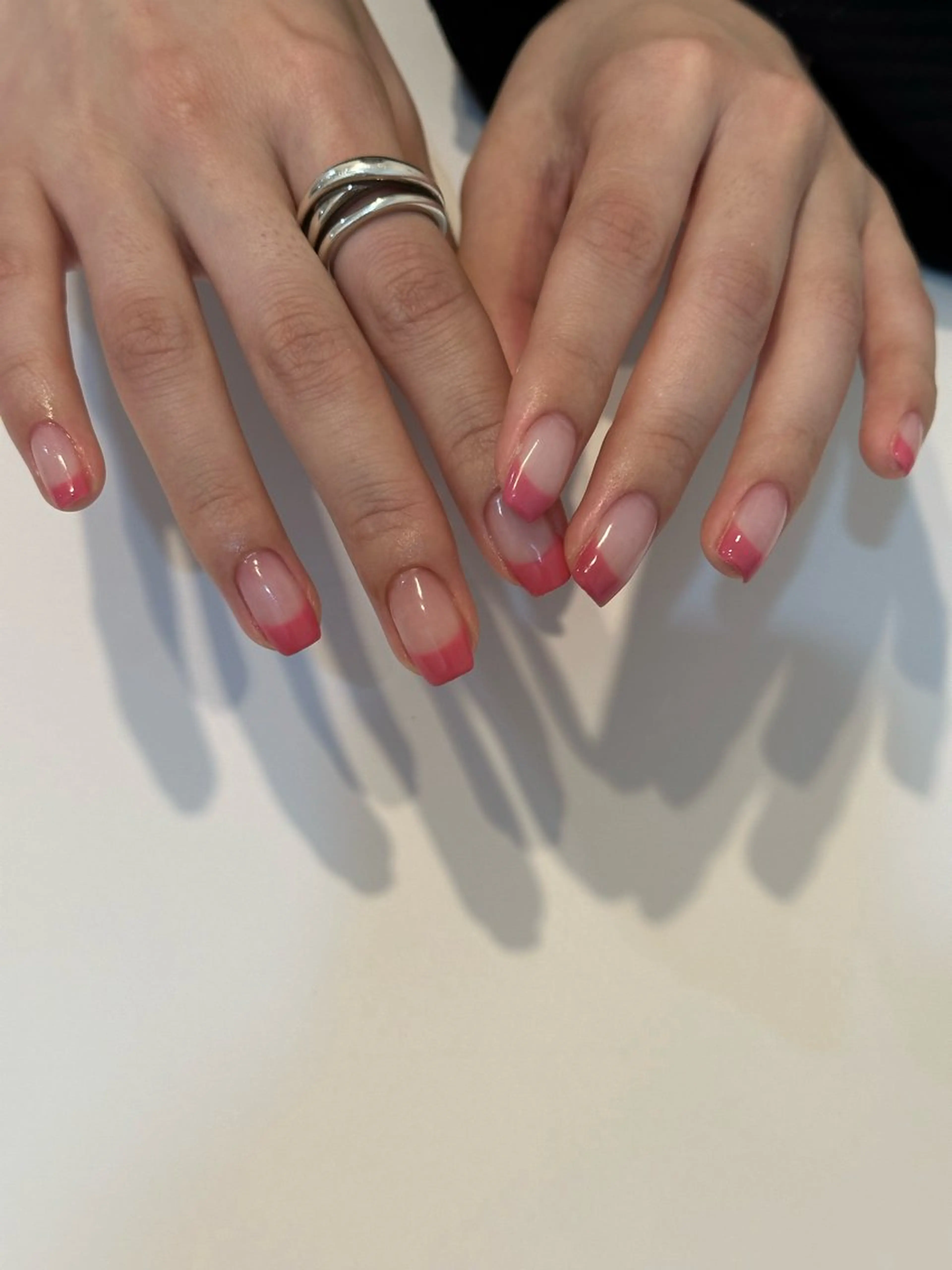 ネイル クリアネイル フレンチネイル 持ち込み ハンドネイル Kotoha （ことは）のネイルデザイン