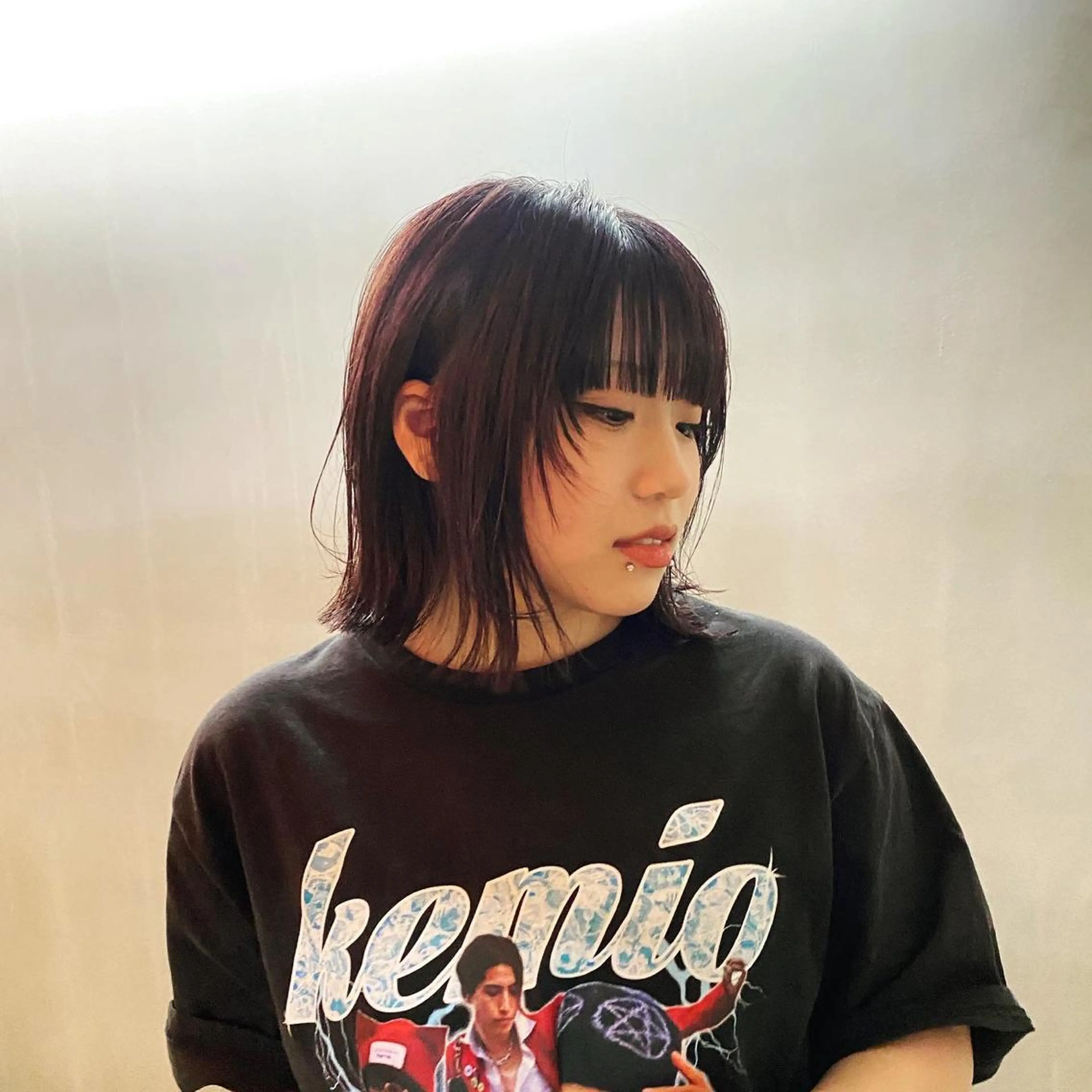 ミディアム カラー カット ヘアカラー トリートメント Agu  hair rupia 金沢店所属・金沢美容室/ 艶髪/夜営業/JINのヘアスタイル