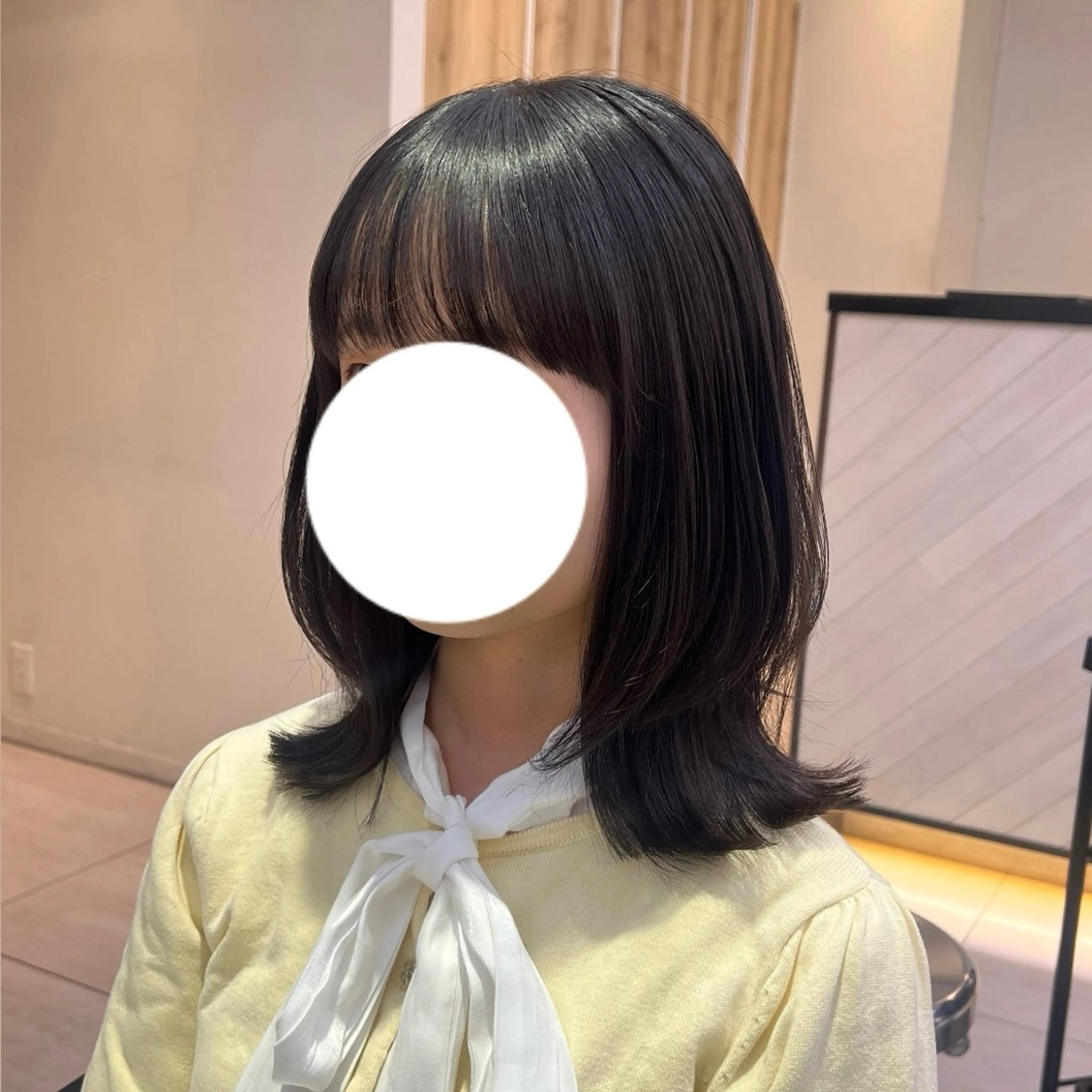 ミディアム ワンホンパーマ/ 菜月のヘアスタイル