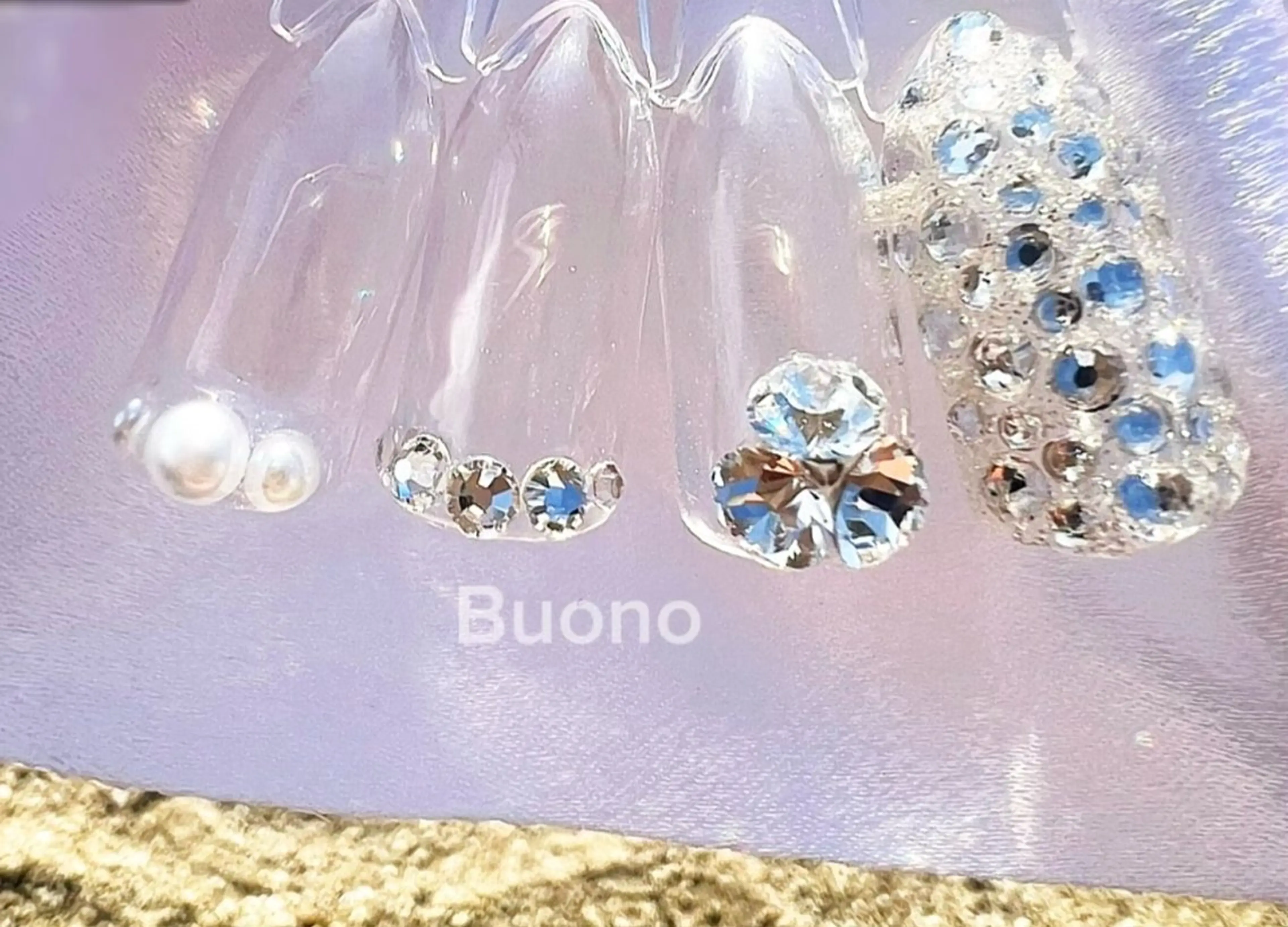 ネイル ストーンネイル ネイルモデルさん募集 /代々木駅5分のネイルデザイン