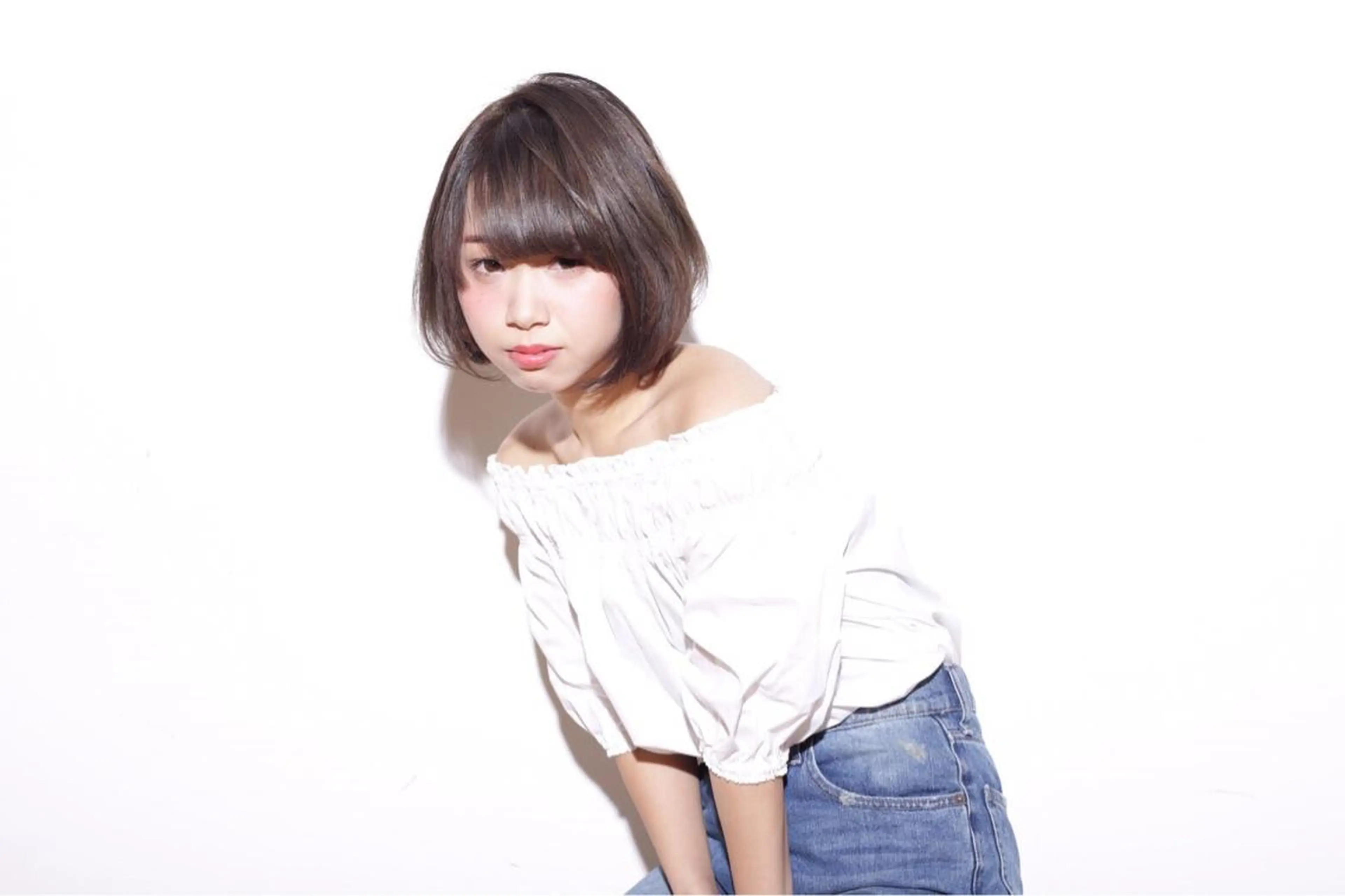 ショート ミディアム カラー ボブ カット ヘアカラー トリートメント オーストヘアージジ所属・TAI透明カラー 柔らかい縮毛矯正のヘアスタイル