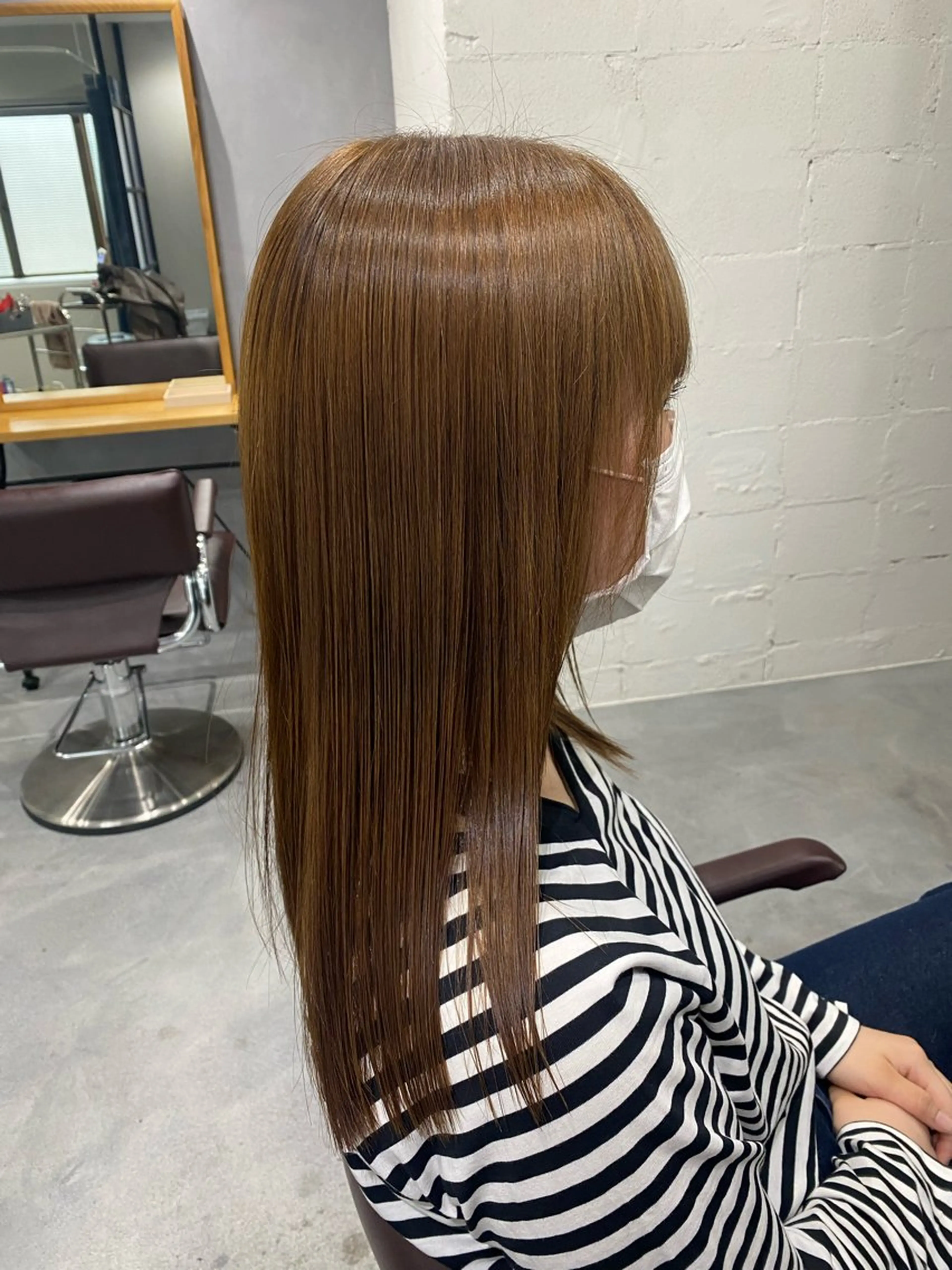 セミロング カラー 髪質改善 ヘアカラー トリートメント ekolu北梅田店所属・梅田中崎町髪質改善 /オキヒロト/エコルのヘアスタイル