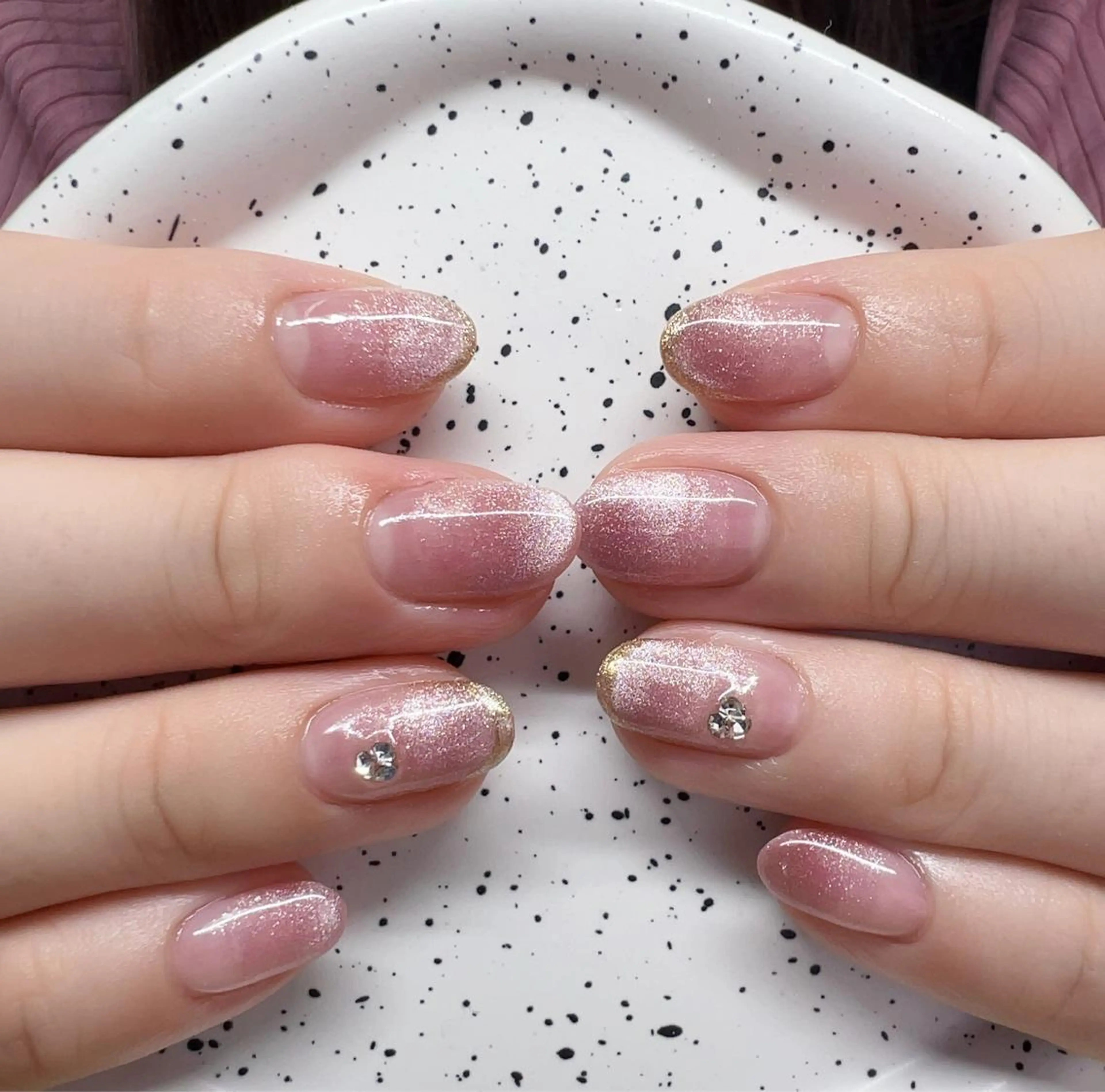 ネイル グラデーション マグネットネイル ハンドネイル AngelChris ビューティーサロンのネイルデザイン