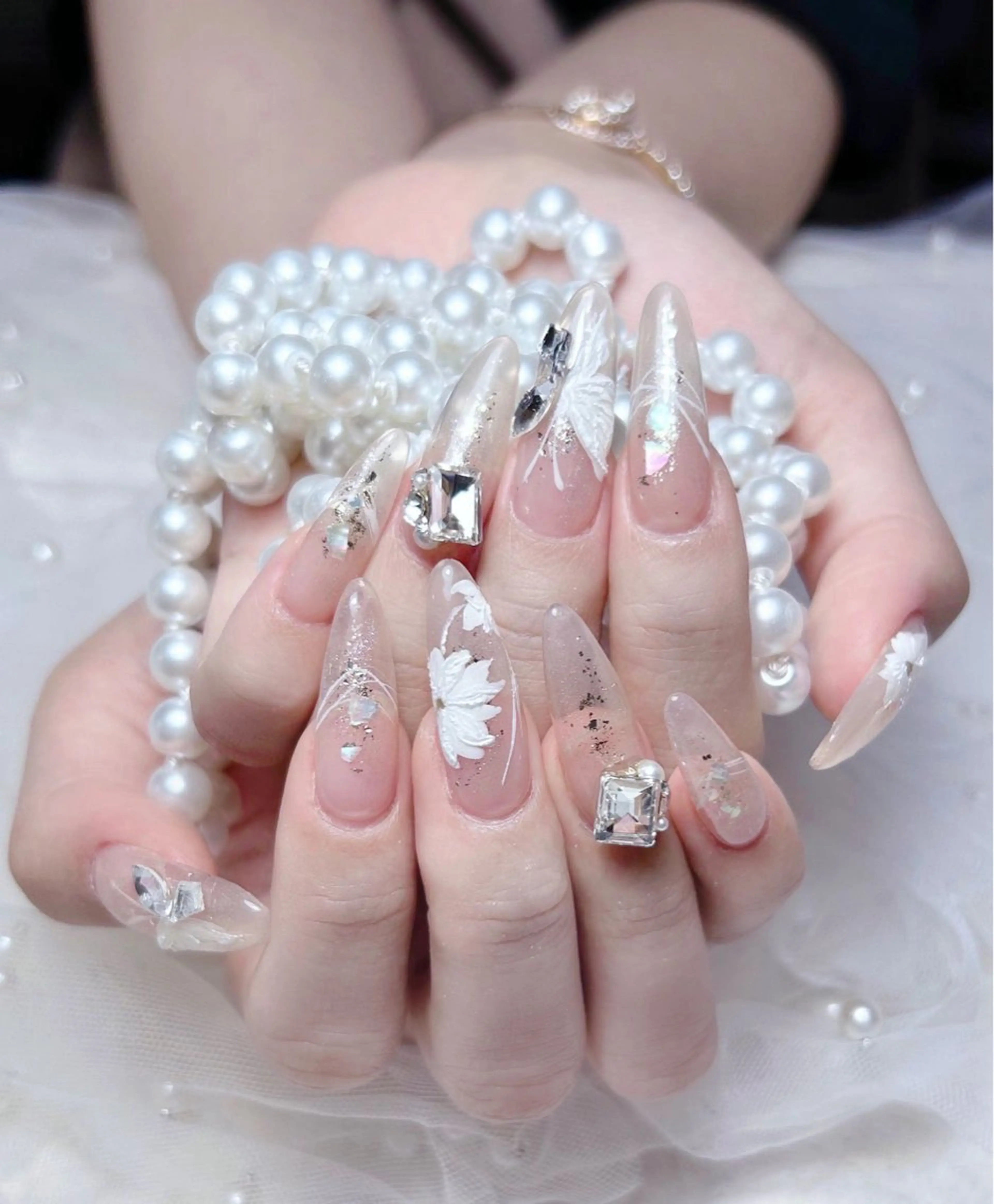 ネイル M🌷nail 長さだし専門店のネイルデザイン