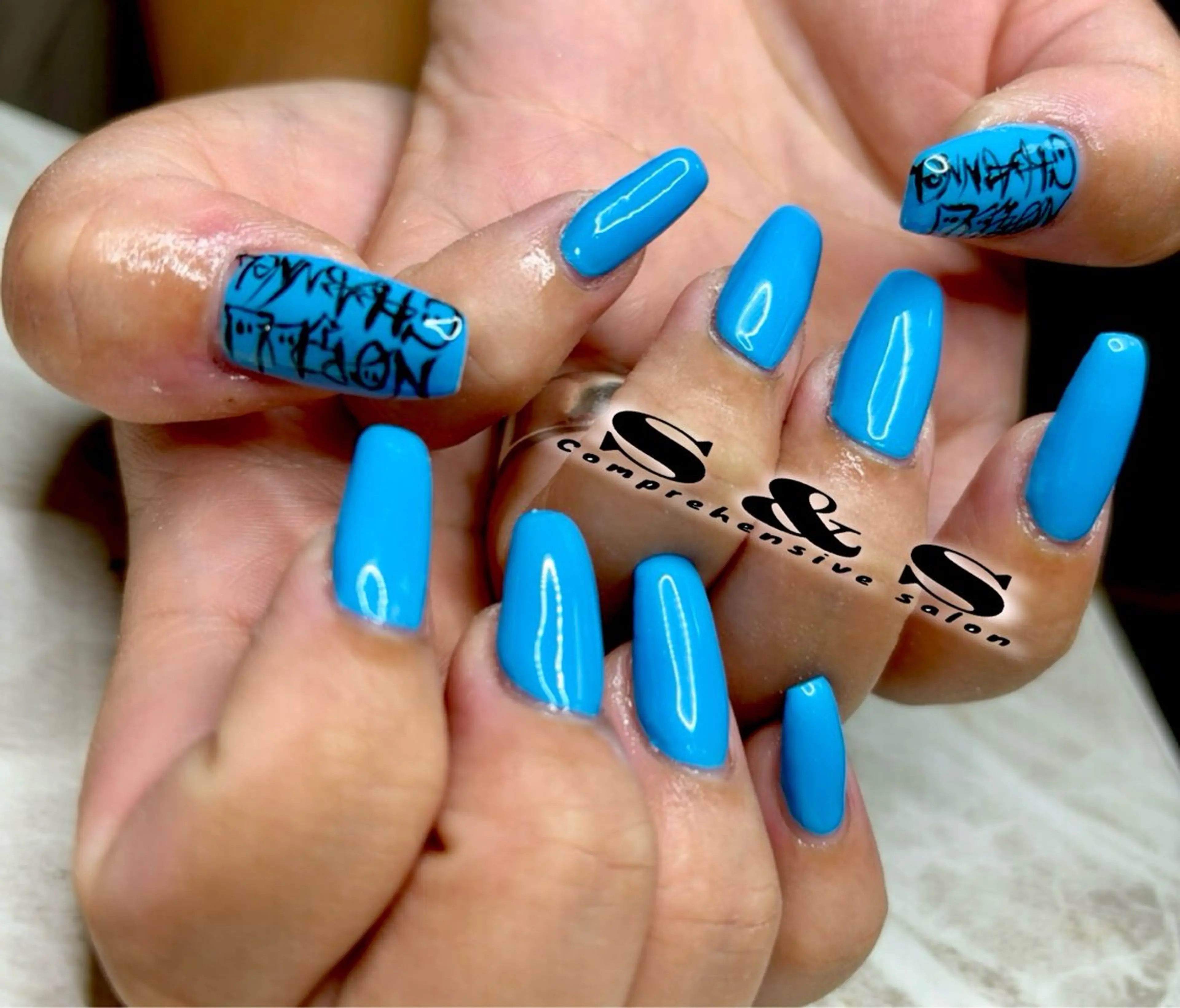 ネイル 長さ出し メンズネイル 持ち込み S&S 村田小百合のネイルデザイン