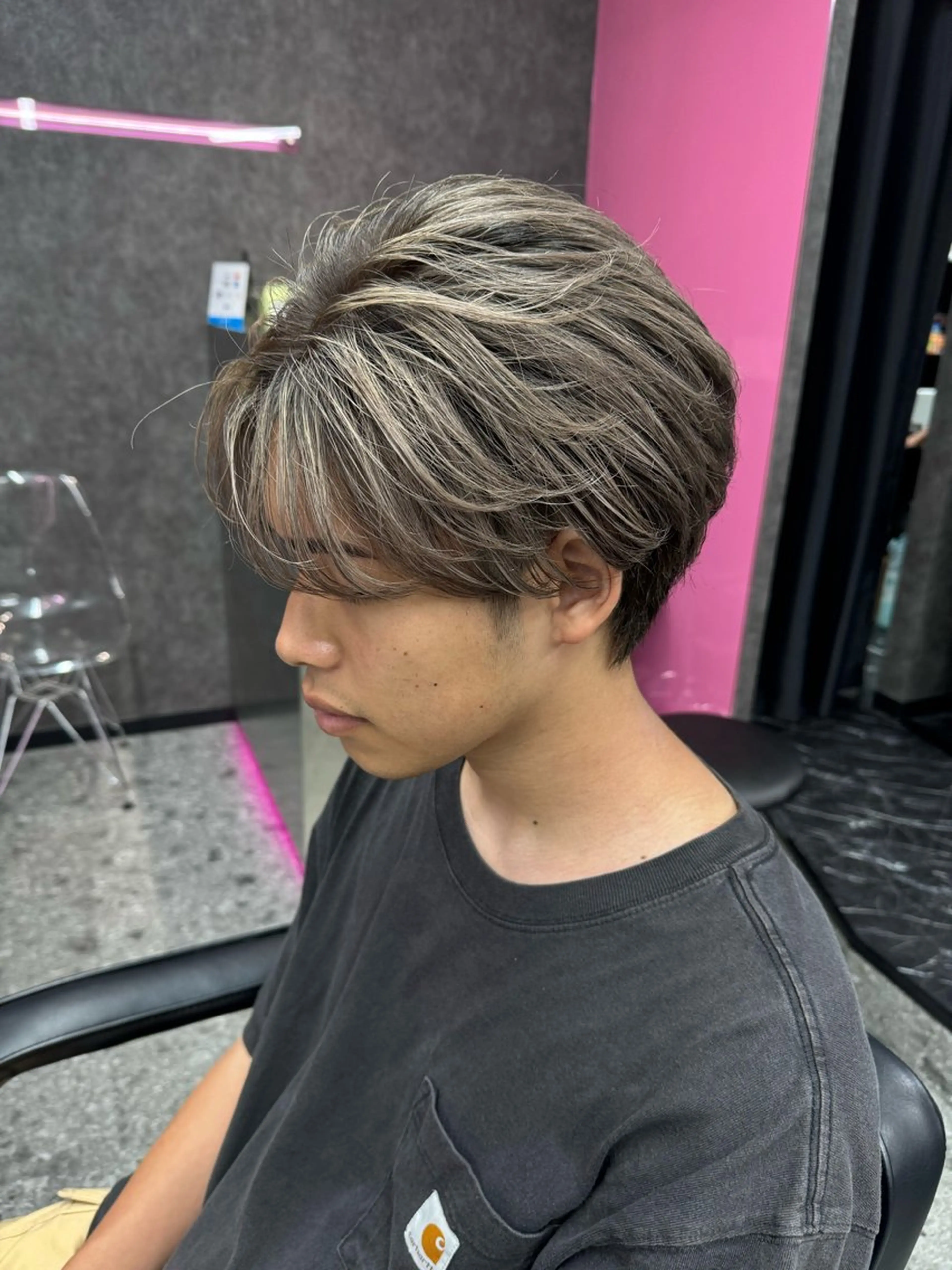 ショート カラー メンズ カット ヘアカラー トリートメント メッシュカラー 艶髪/西尾 幸樹のヘアスタイル