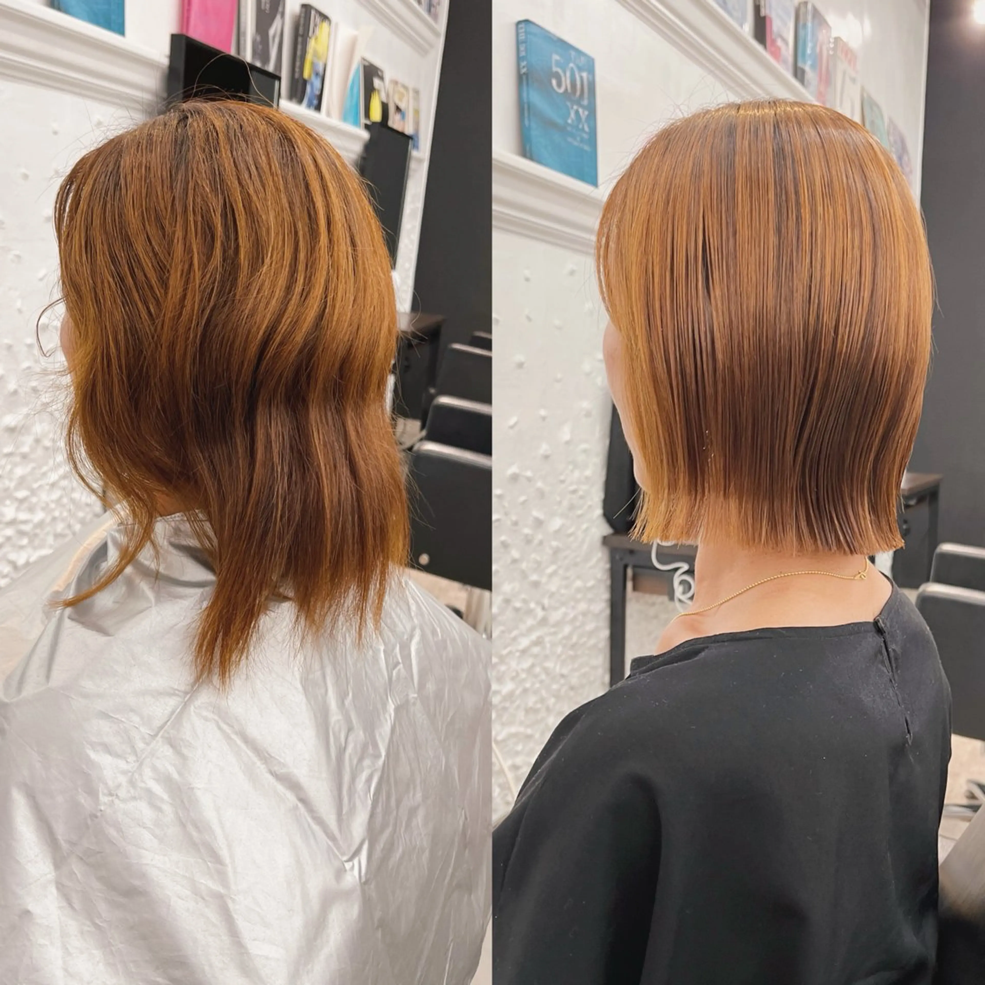 ショート 縮毛矯正 SYUK高円寺所属・ベージュ/暖色カラー /ボブ/ミカのヘアスタイル