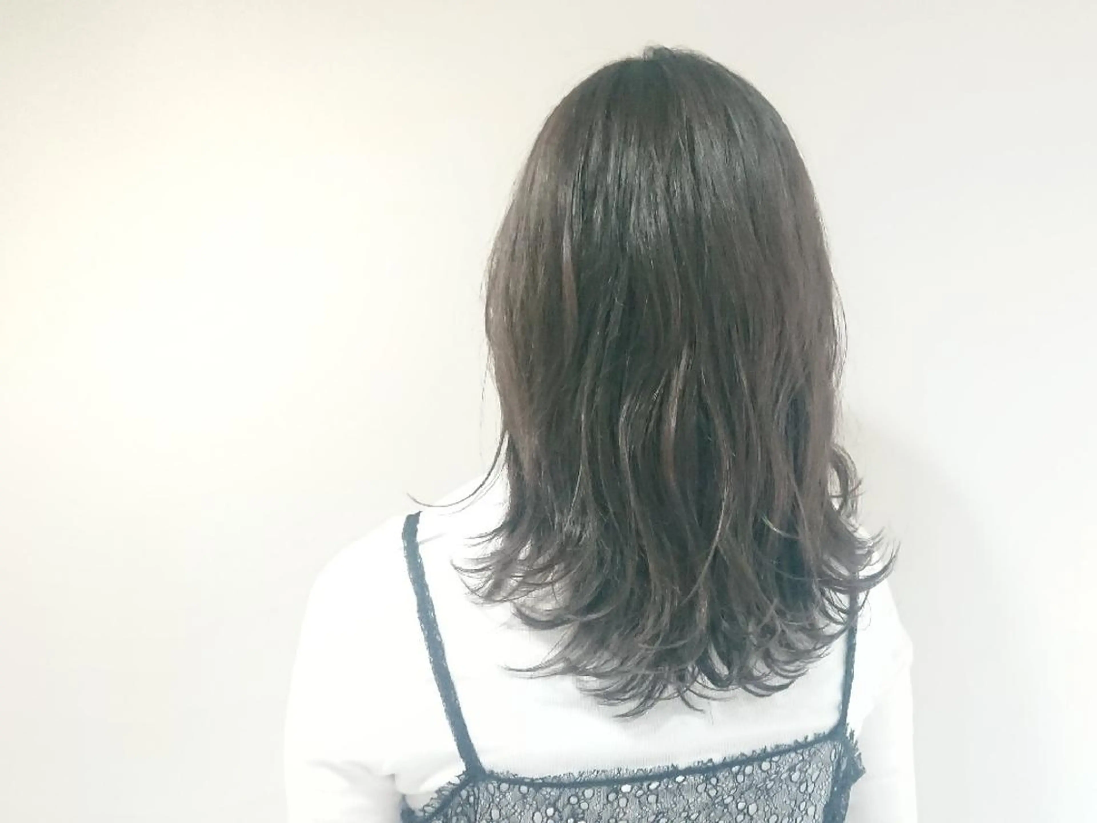 ミディアム ヘアカラー ✨ブリーチなし透明感 カラー✨ゆりかのヘアスタイル