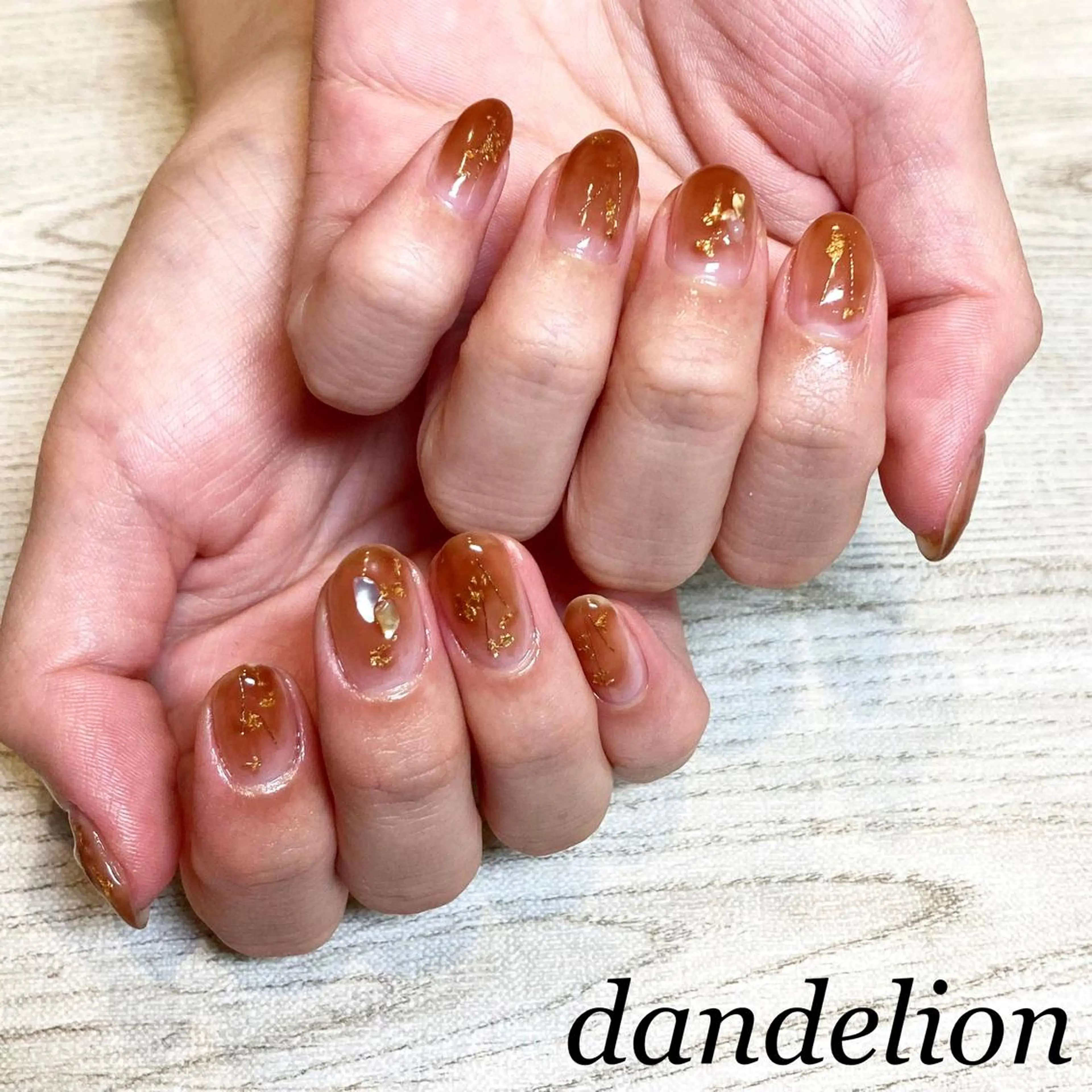 ネイル ハンドネイル ハンドケア dandelion ダンデライオンのネイルデザイン