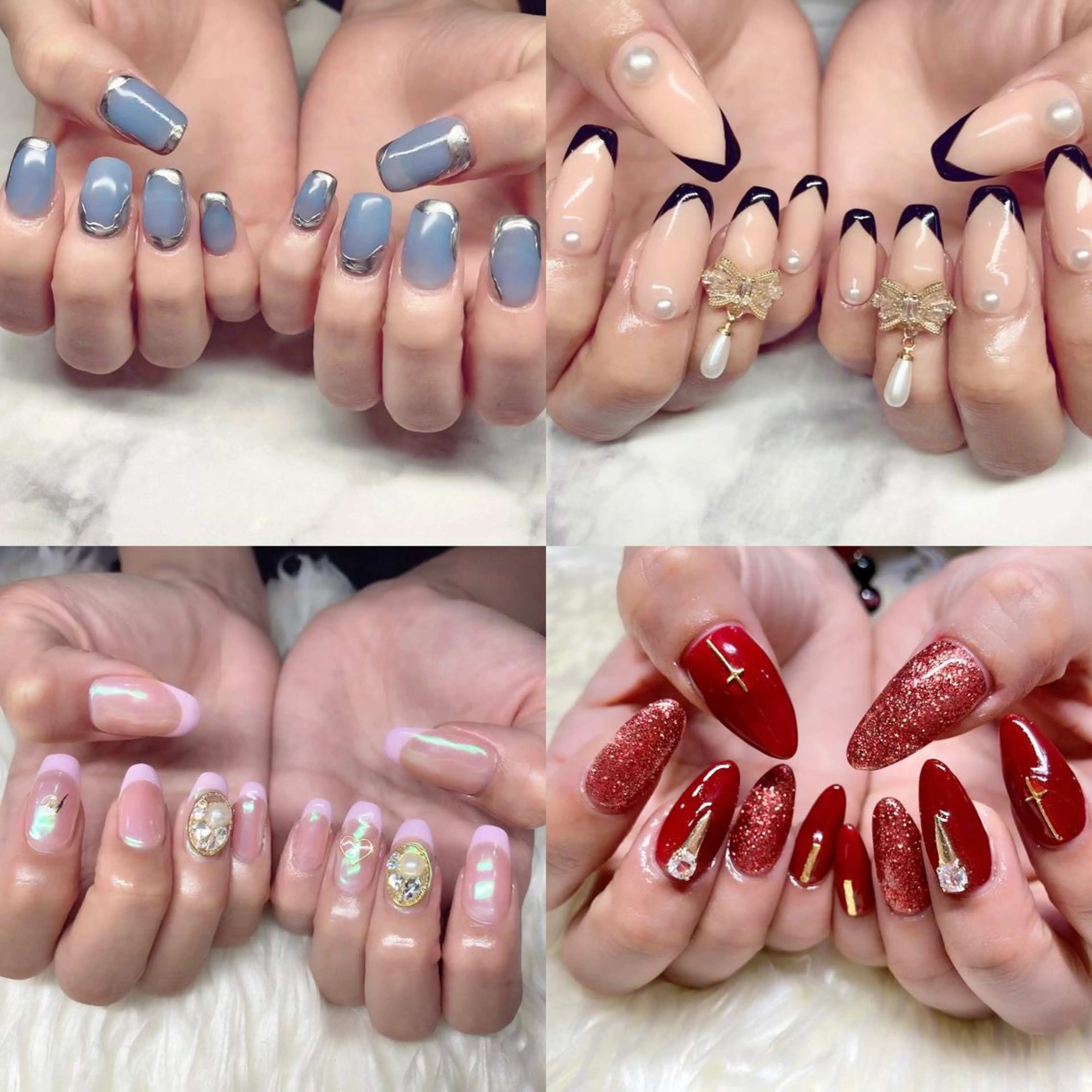 ネイル フレンチネイル ジェルネイル ニュアンスネイル パラジェル スカルプネイル ハンドネイル Nail&eye Belire 新宿のネイルデザイン