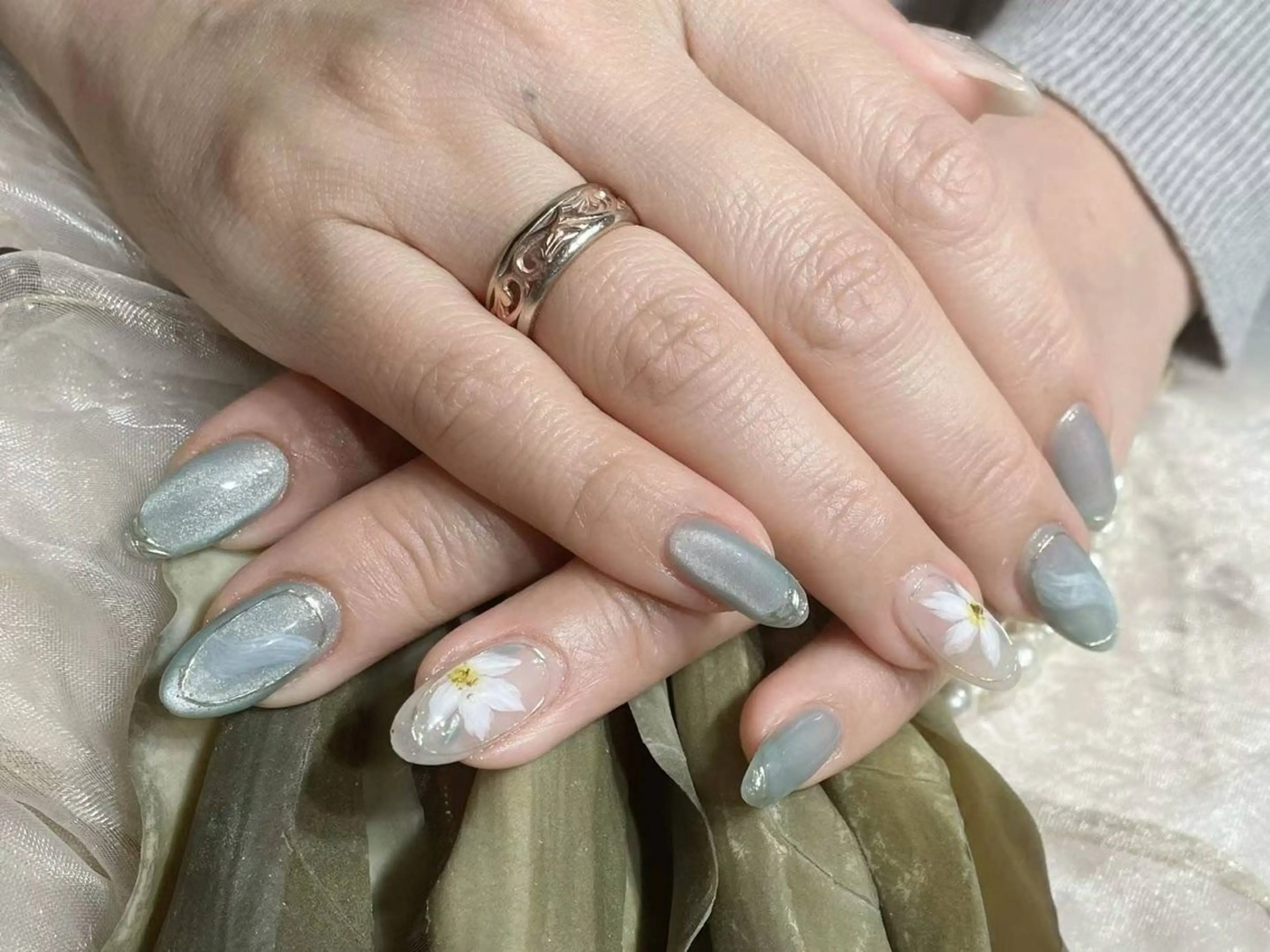 ネイル アートネイル フラワーネイル フットネイル ジェルネイル マグネットネイル Babarla Nailのネイルデザイン