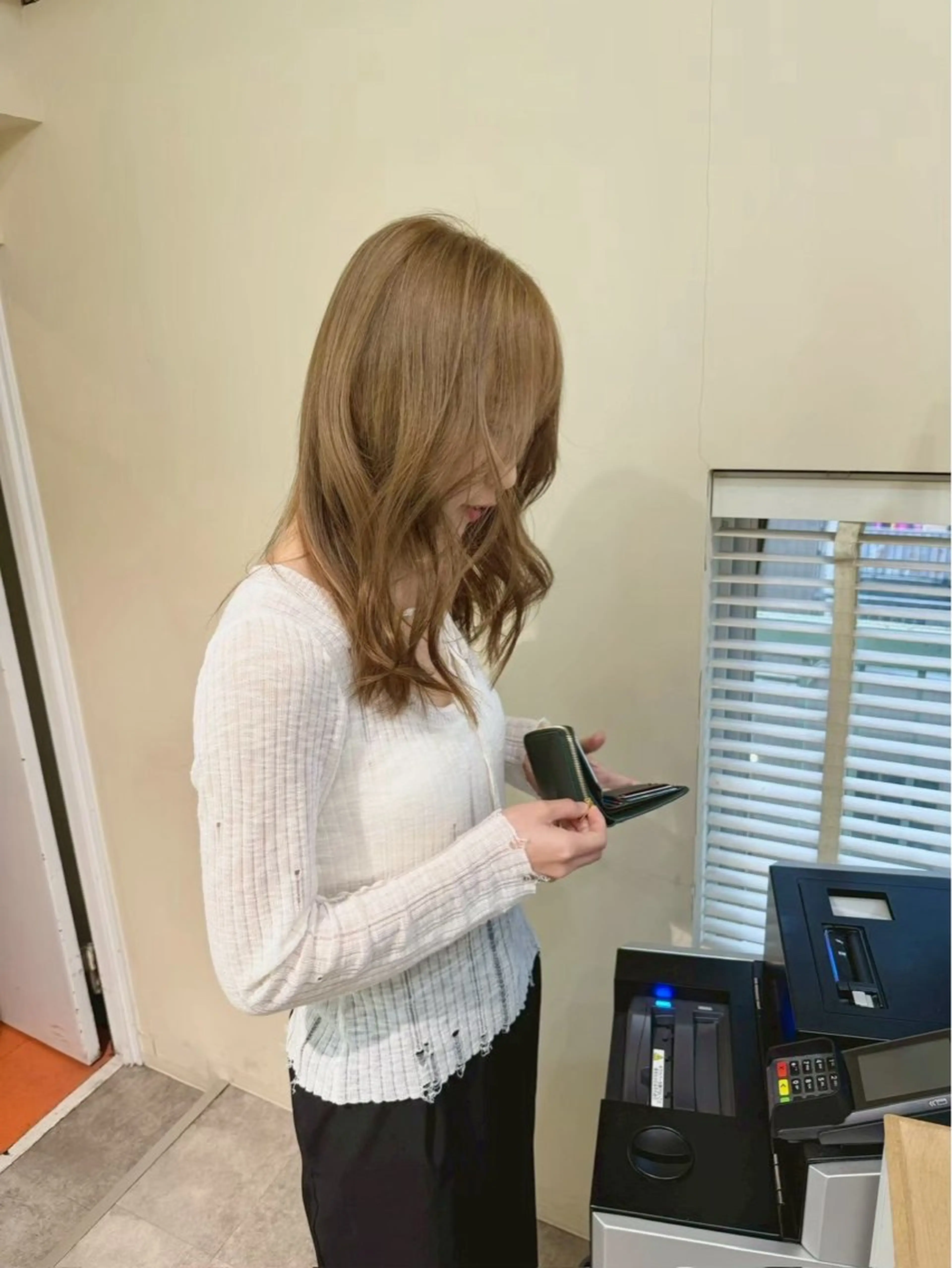 セミロング カラー ヘアアレンジ ショートボブ ボブ くびれヘア 顔まわりレイヤー 顔周りカット ヘアカラー 小西海青 ✨モデル様募集✨️のヘアスタイル