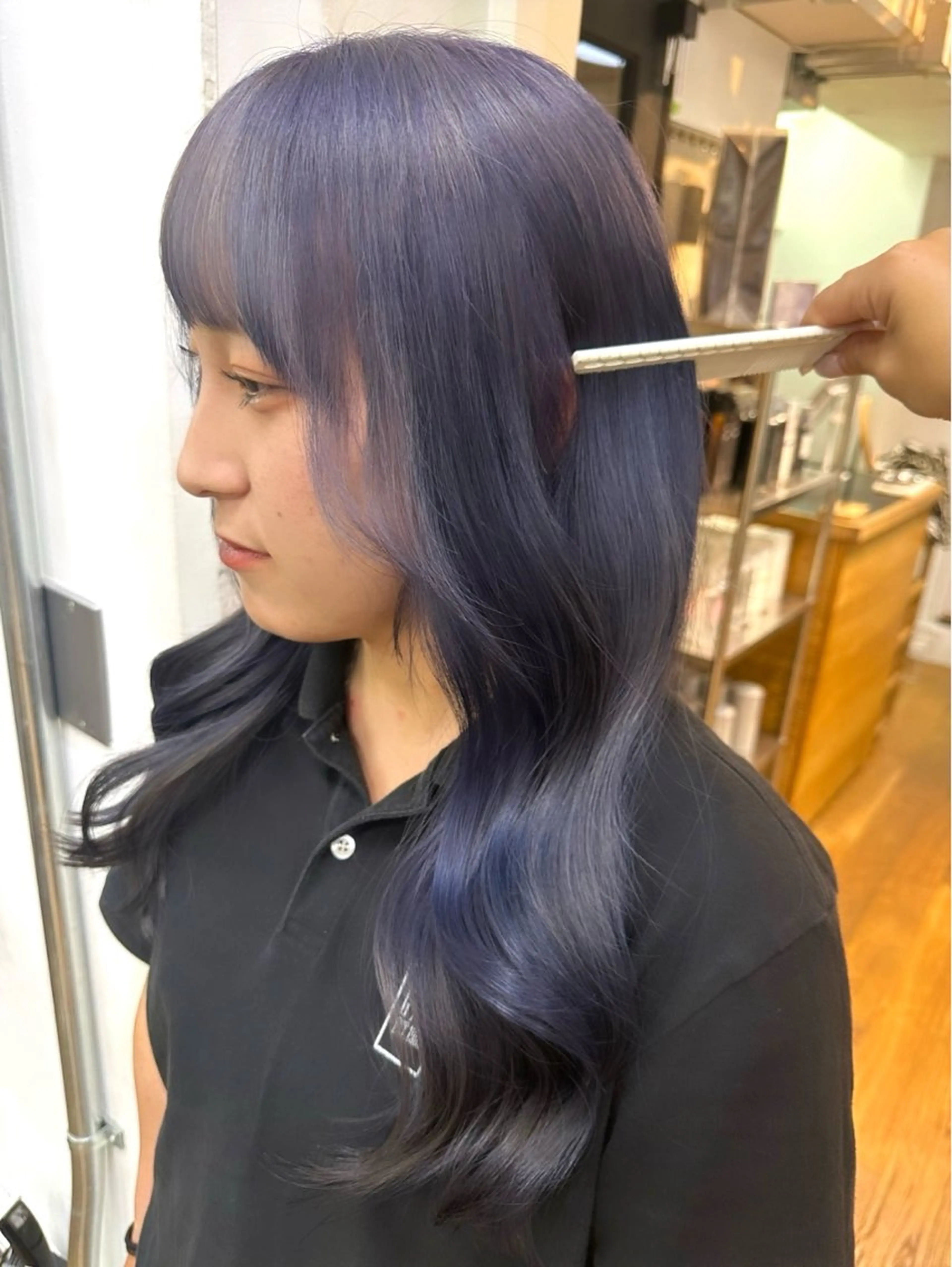 ロング カット ヘアカラー トリートメント Hana ハイトーン🕯🩰のヘアスタイル