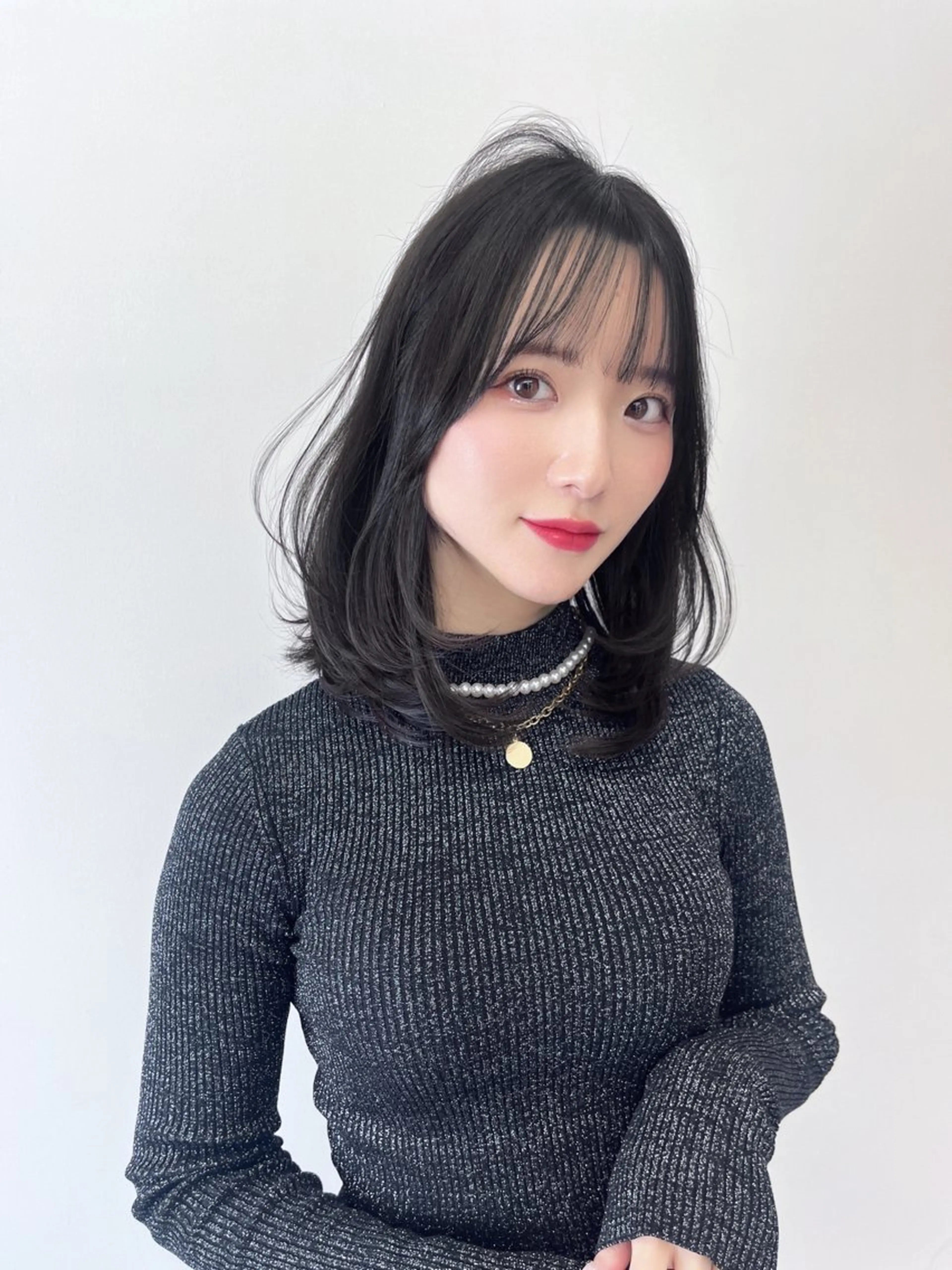 ミディアム カラー カット ヘアカラー トリートメント 韓国ヘア/髪質改善 TAKAHIROのヘアスタイル