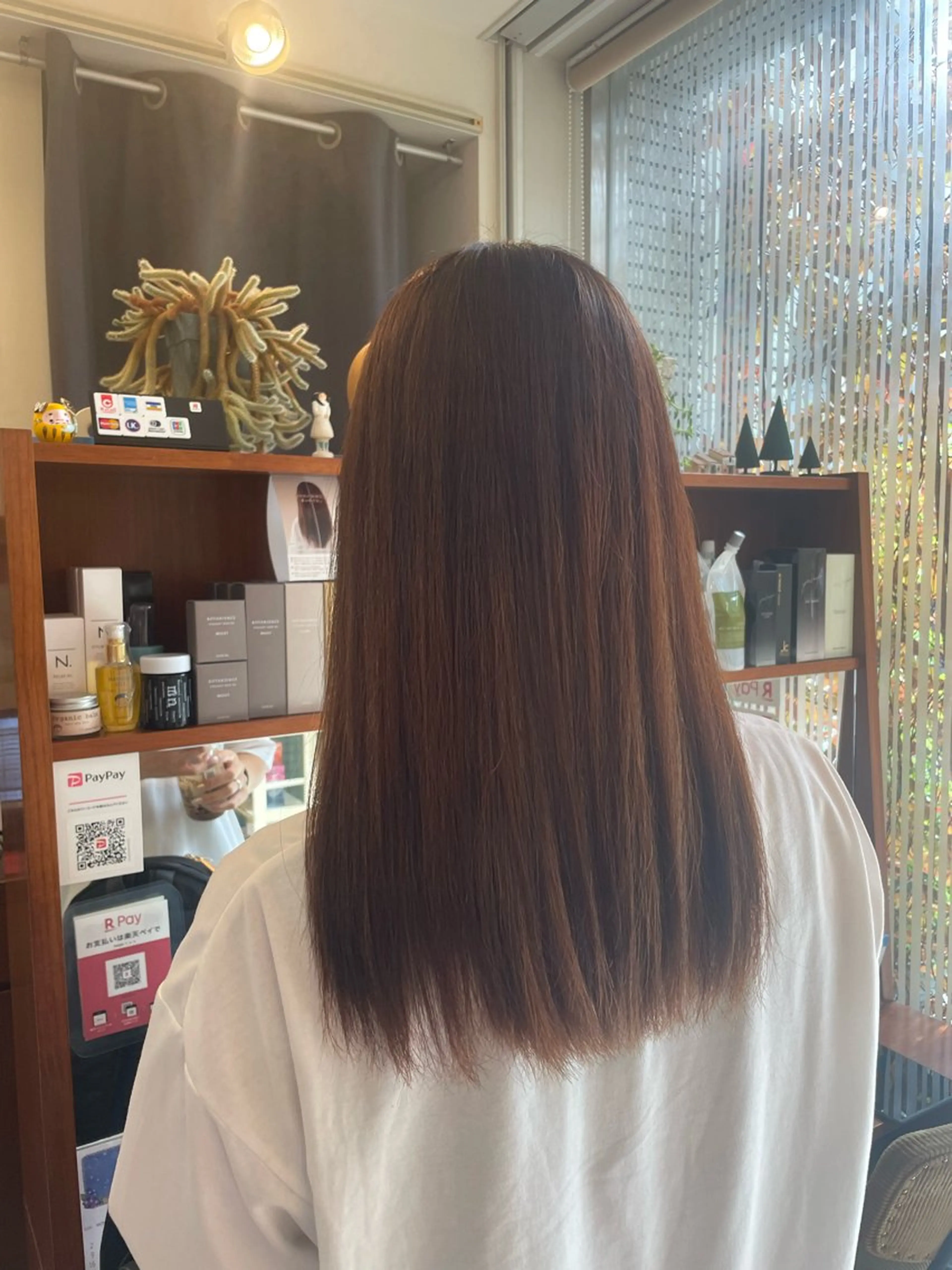 ロング 縮毛矯正 hygge　元住吉店所属・望月 千絵のヘアスタイル