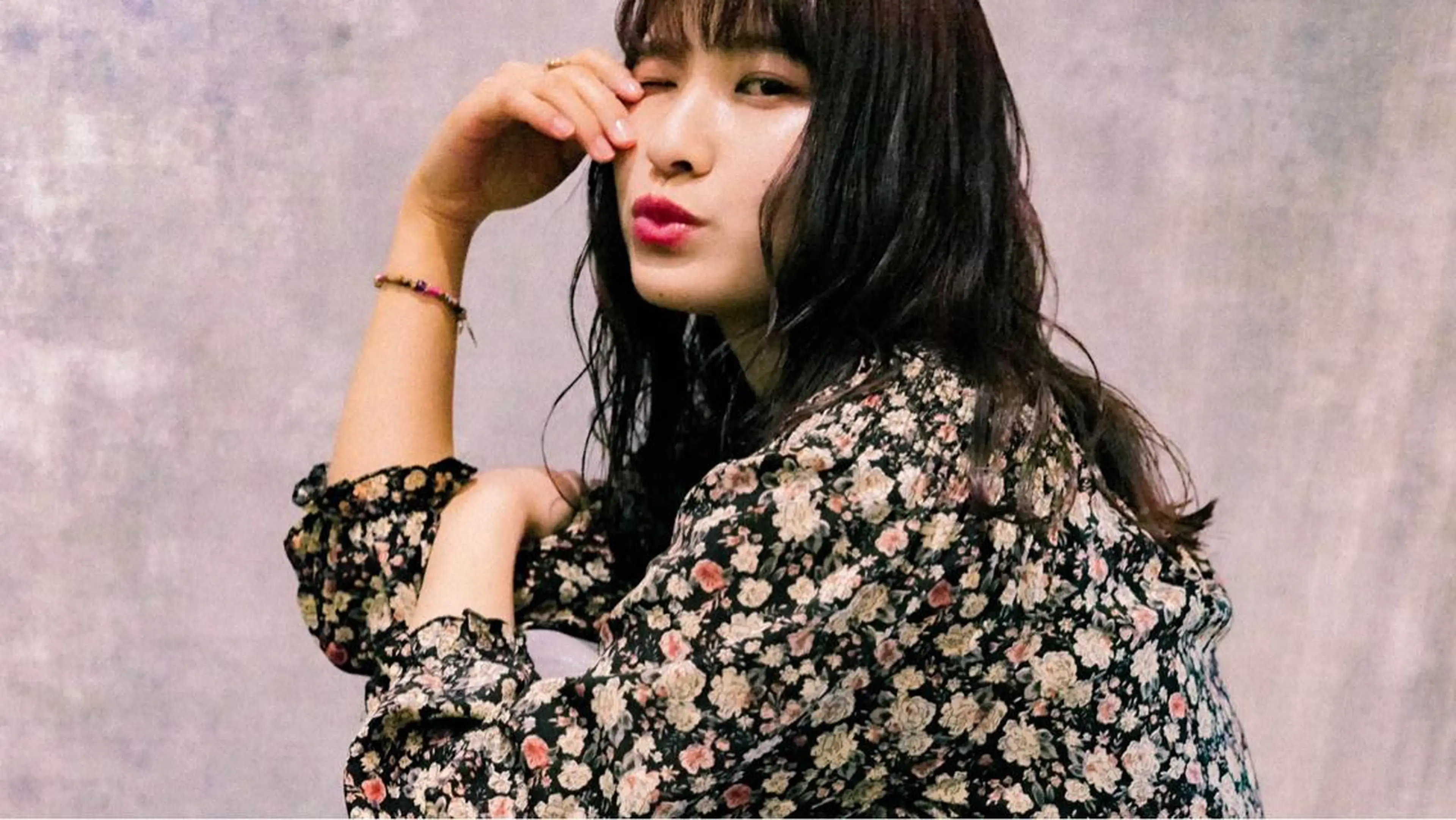 ロング レッドブラウン Dali 【ダリー】 菊水店のヘアスタイル