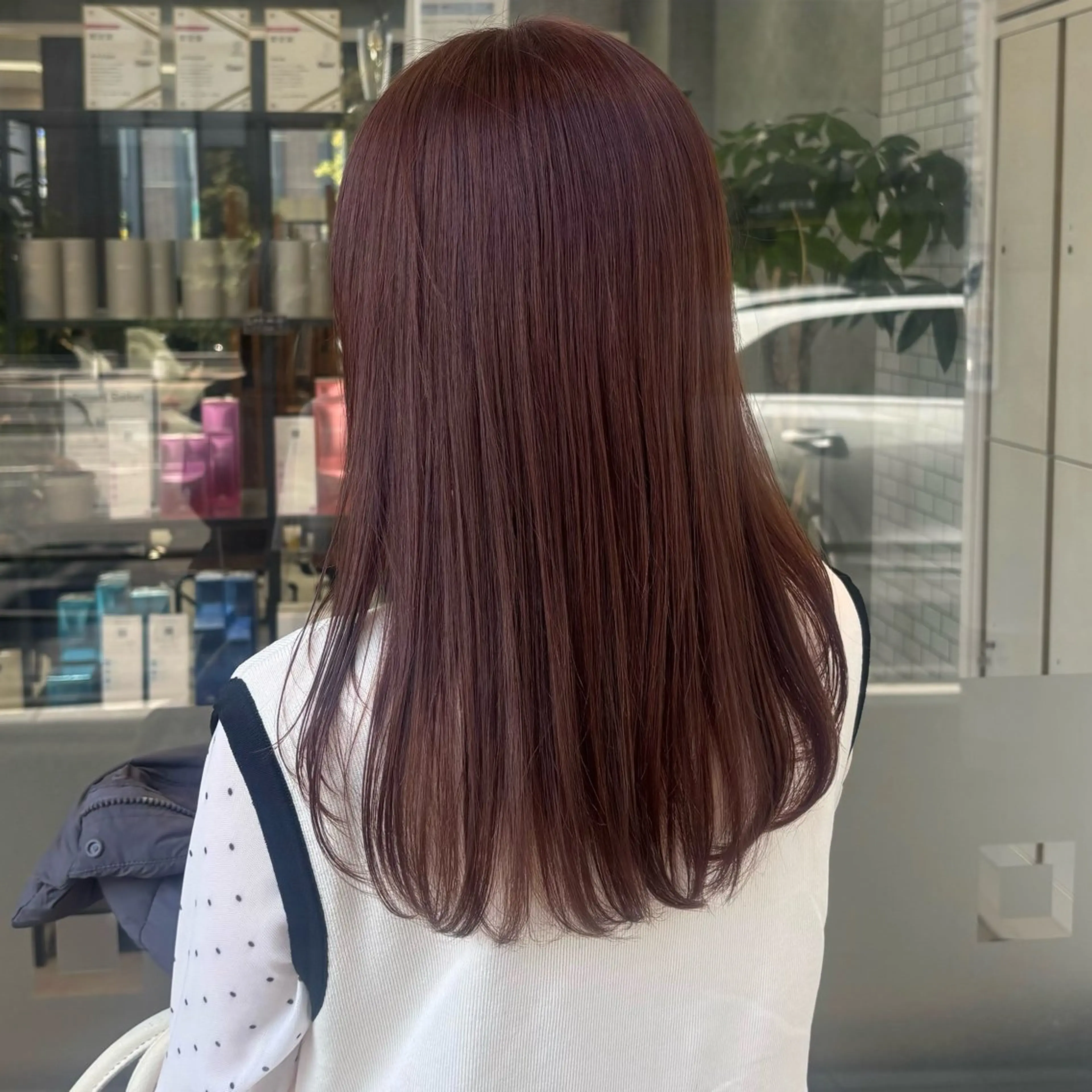 カラー ブラウンカラー ピンクカラー ヘアカラー トリートメント ブリーチなしダブル カラー/暖色/麻咲のヘアスタイル