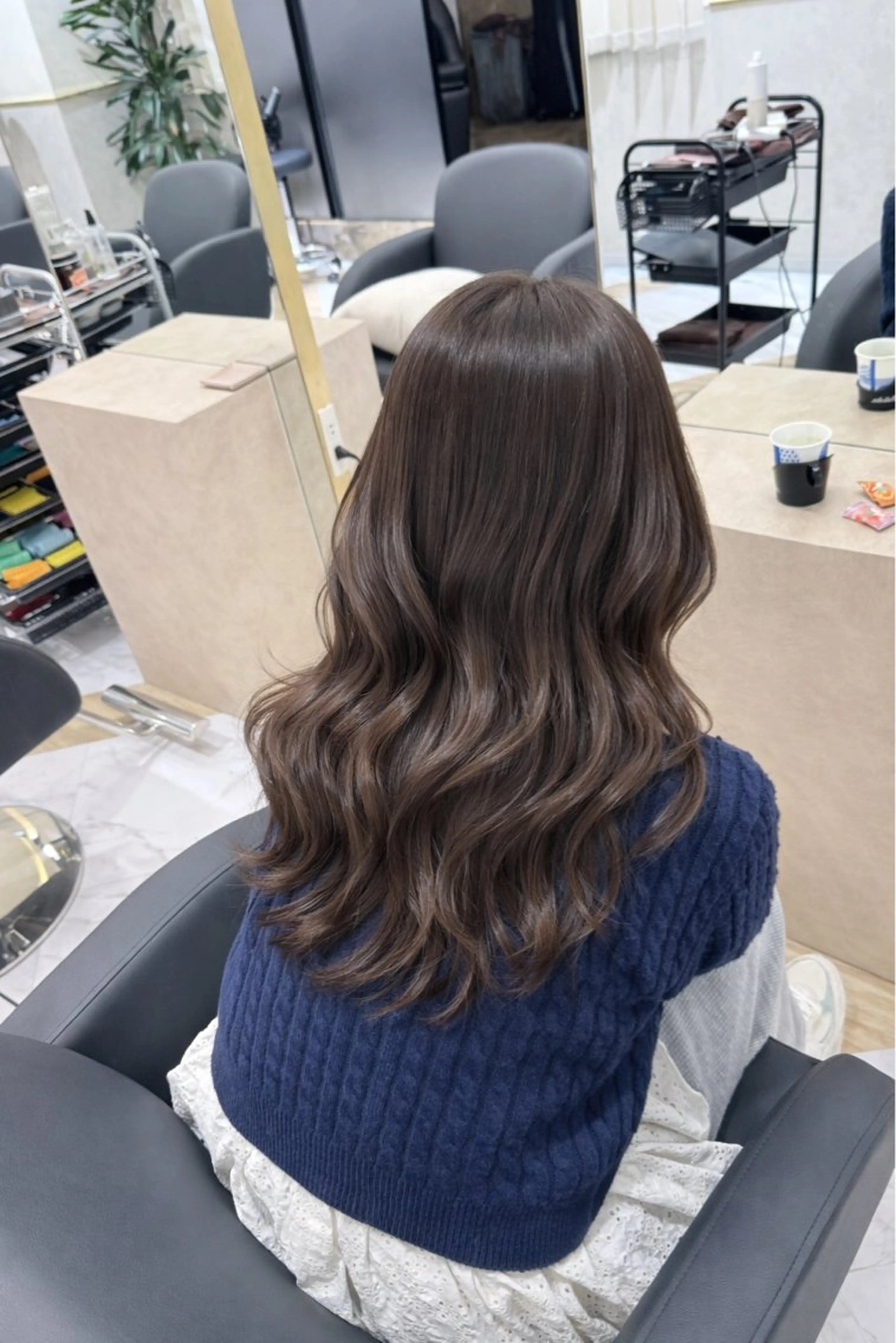 セミロング カット ヘアカラー 透明感カラー／ natsukiのヘアスタイル