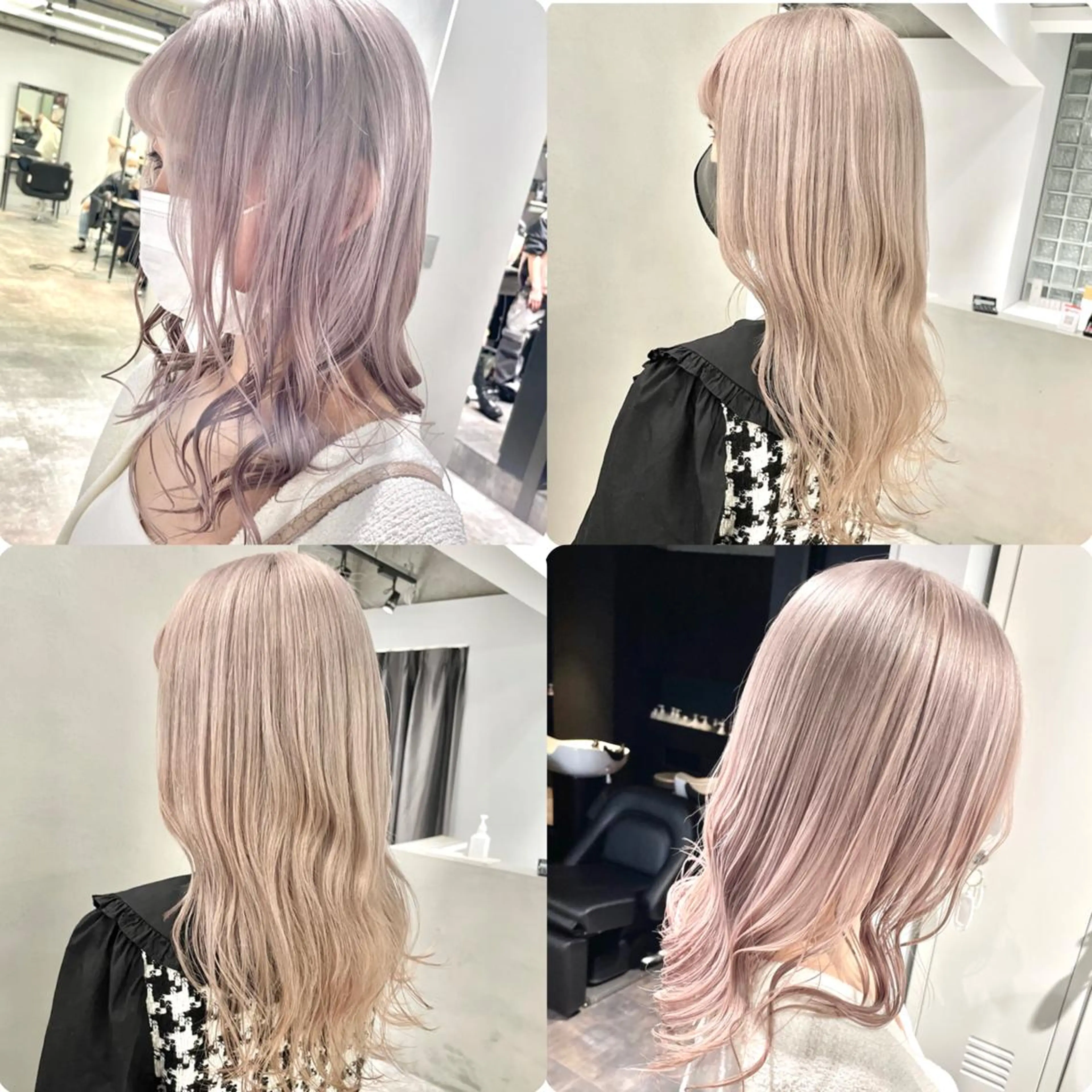 ロング カラー ハイトーンカラー ヘアカラー トリートメント MiL所属・✨ハイトーン✨ 濱田知孝のヘアスタイル