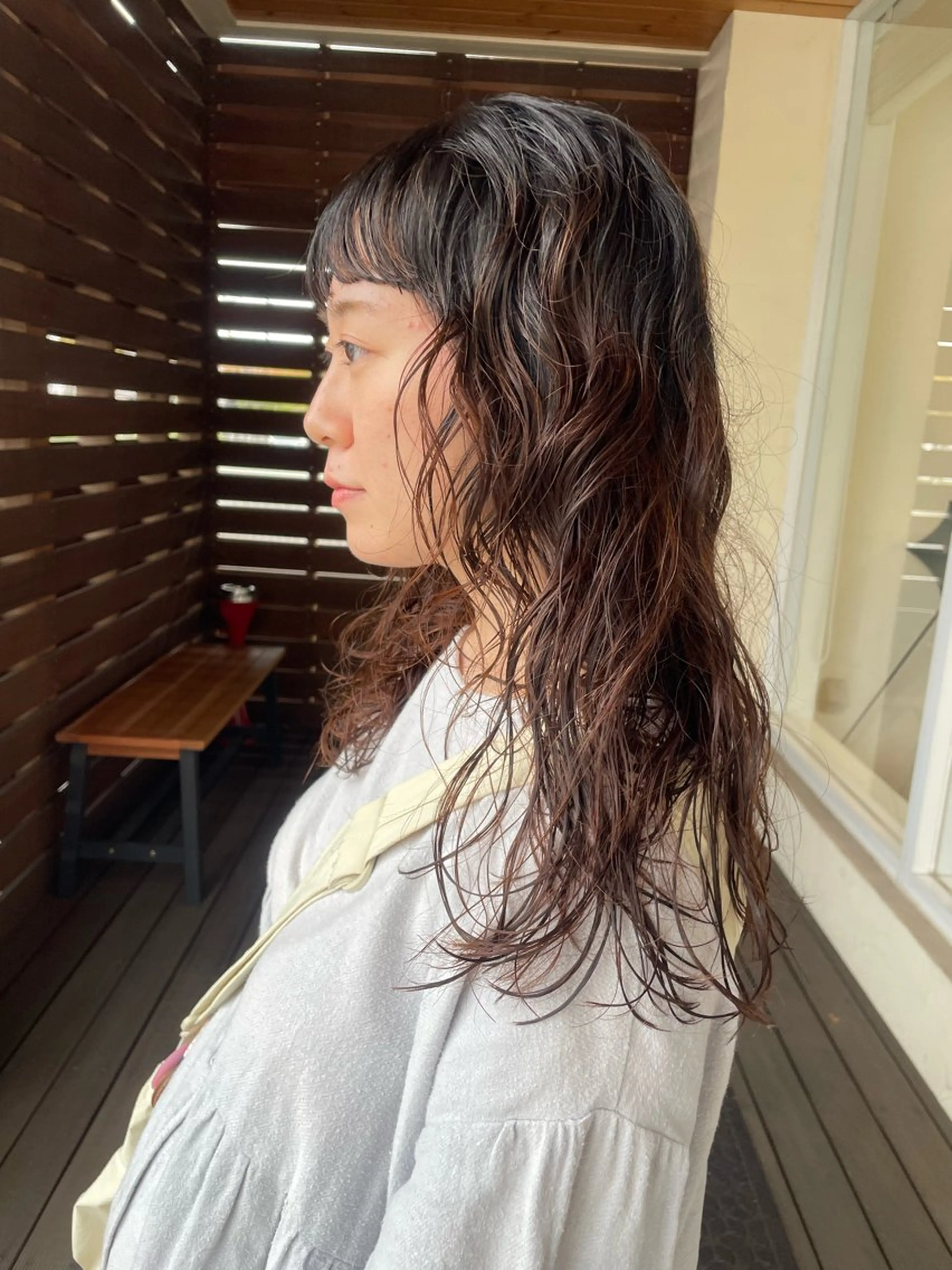 ロング パーマ カット パーマ GUESTs所属・優音 /YUi/パーマのヘアスタイル