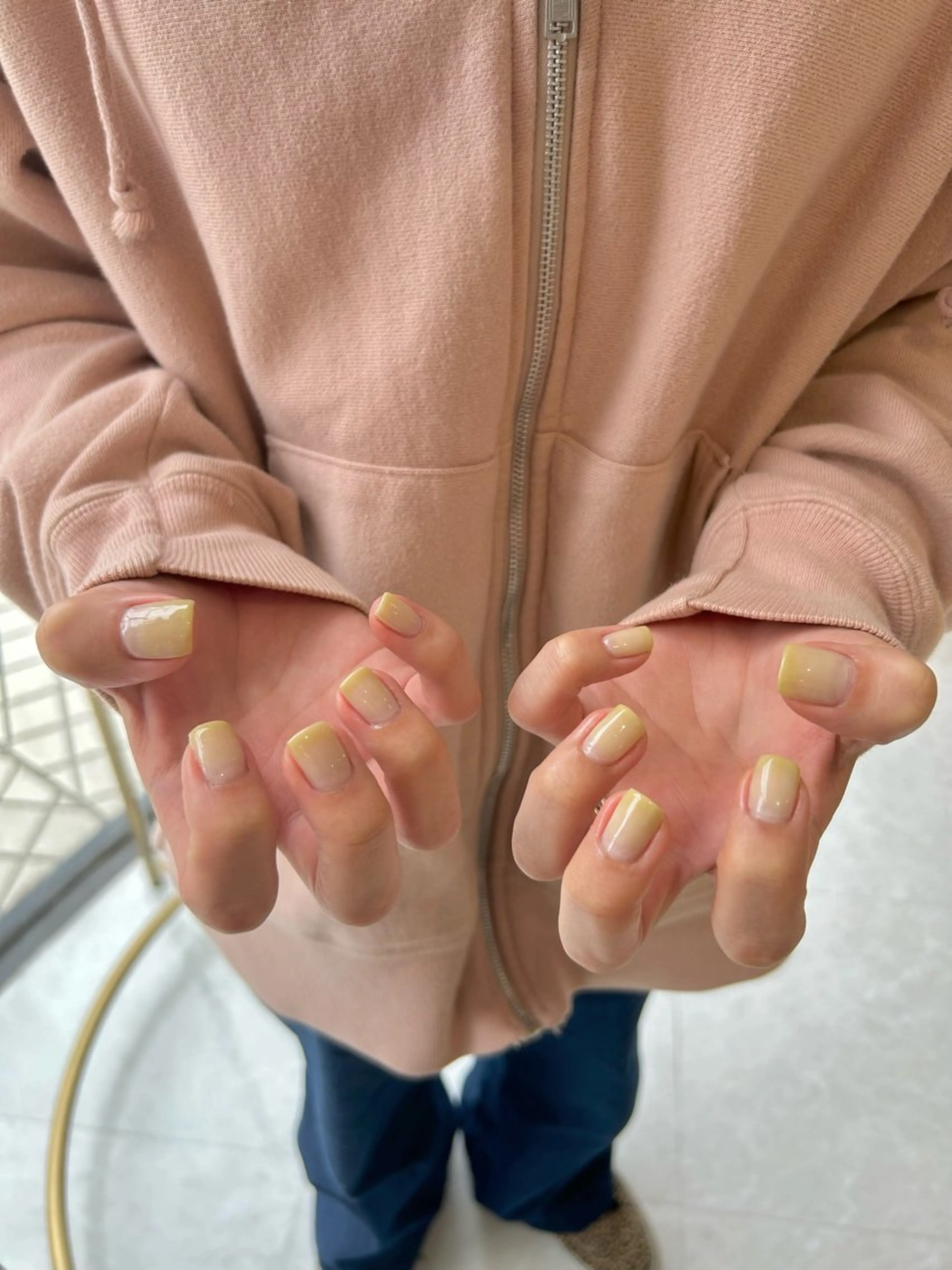 ネイル グリーン パステルネイル ハンドネイル Uzuki ／ROCCOnailのネイルデザイン