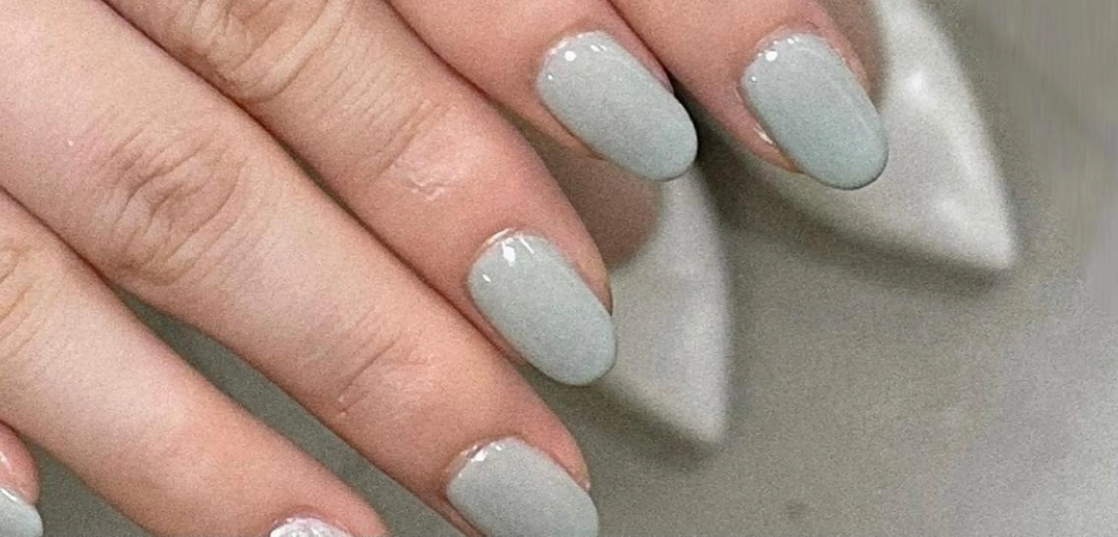 ネイル グリーン ワンカラーネイル Nagashima sanaのネイルデザイン