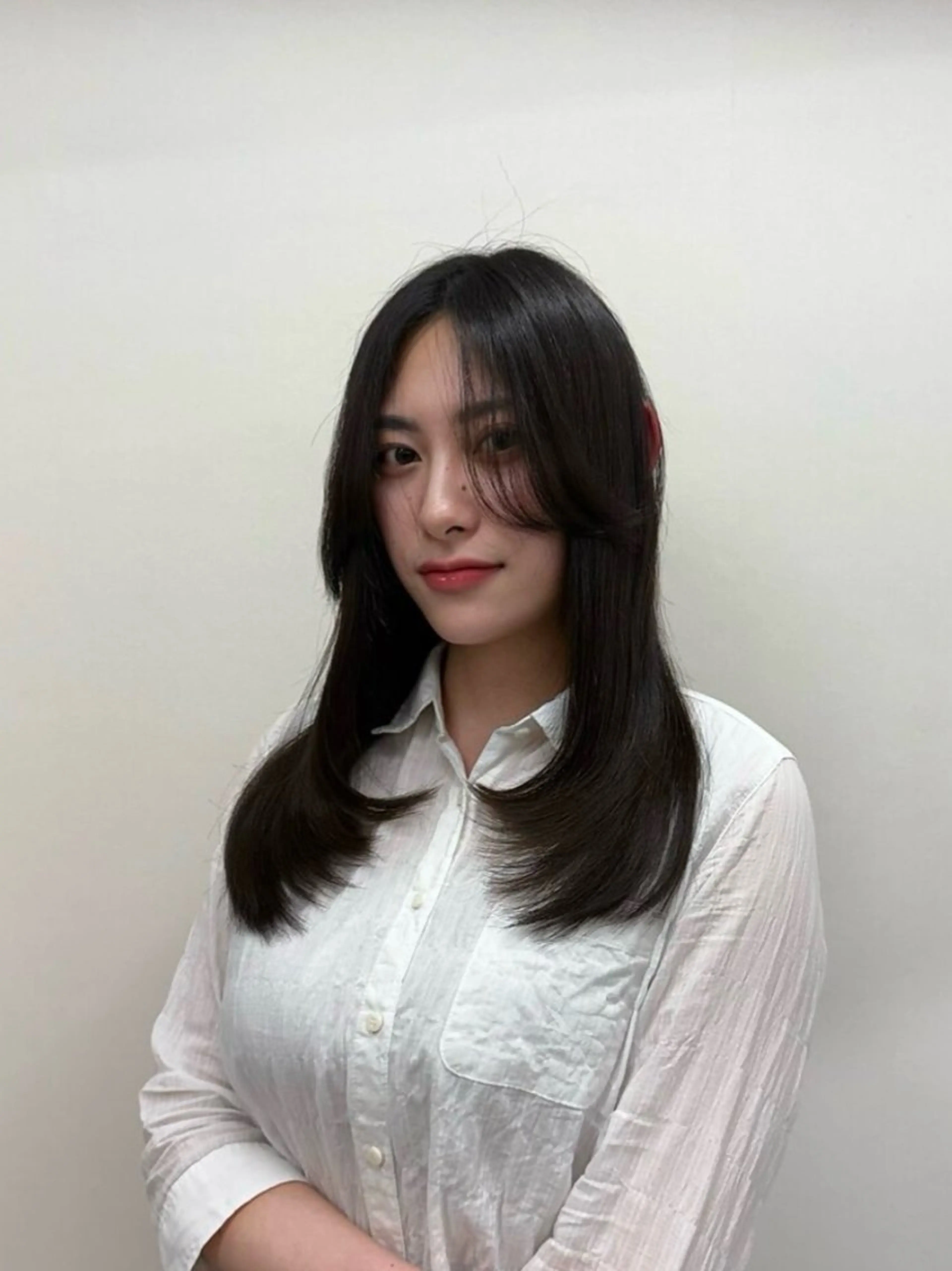 セミロング 髪質改善 トリートメント ヘッドスパ Aura 髪質改善＆韓国レイヤー所属・あい❤︎ /髪質改善/韓国巻きのヘアスタイル