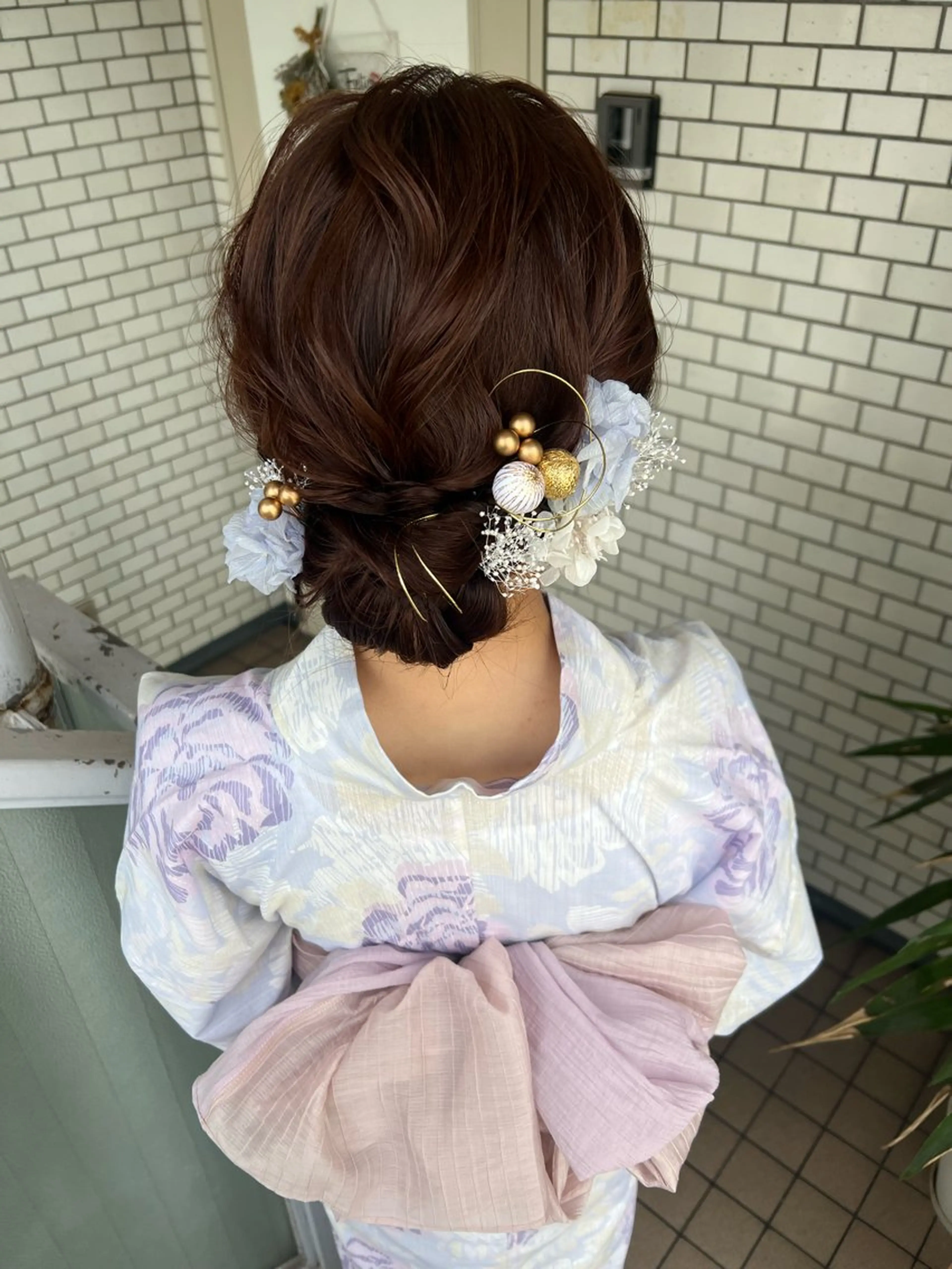 ヘアアレンジ 浴衣 大人可愛いヘアメイク 💋🧚‍♀️しずかのヘアスタイル