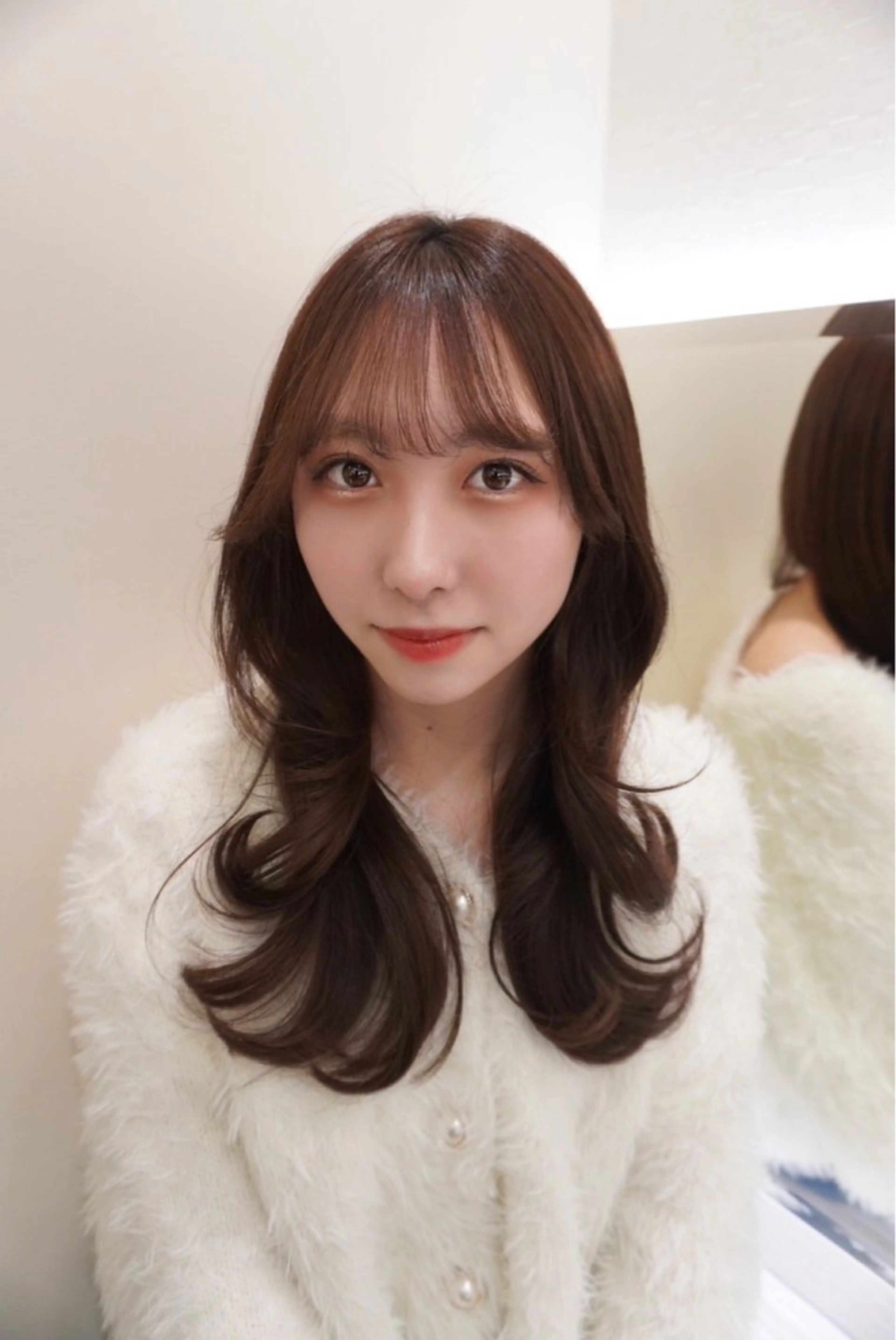 ロング ベージュカラー🤎 酸性縮毛矯正のヘアスタイル