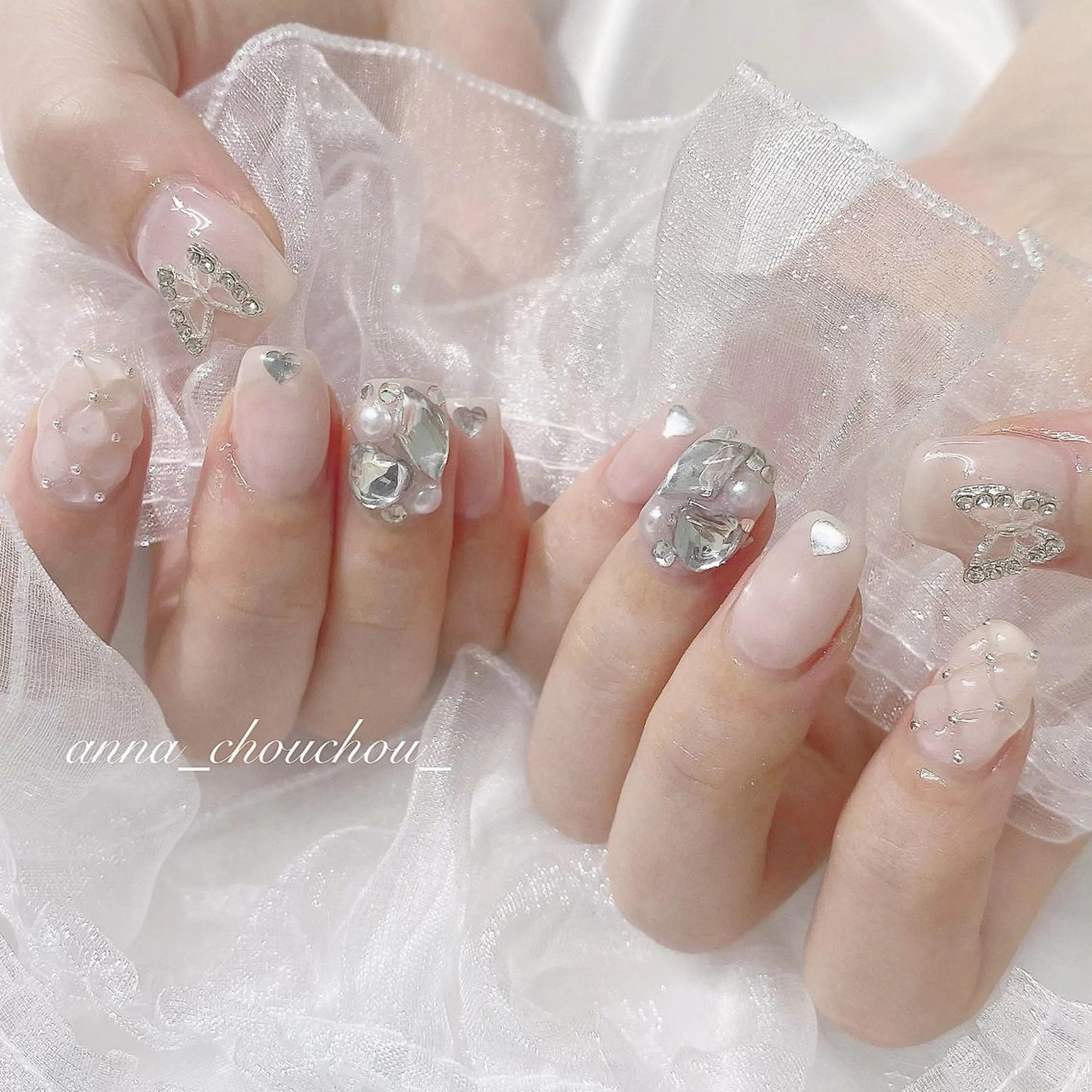 ネイル アートネイル キラキラネイル Anna Sano⭐️のネイルデザイン