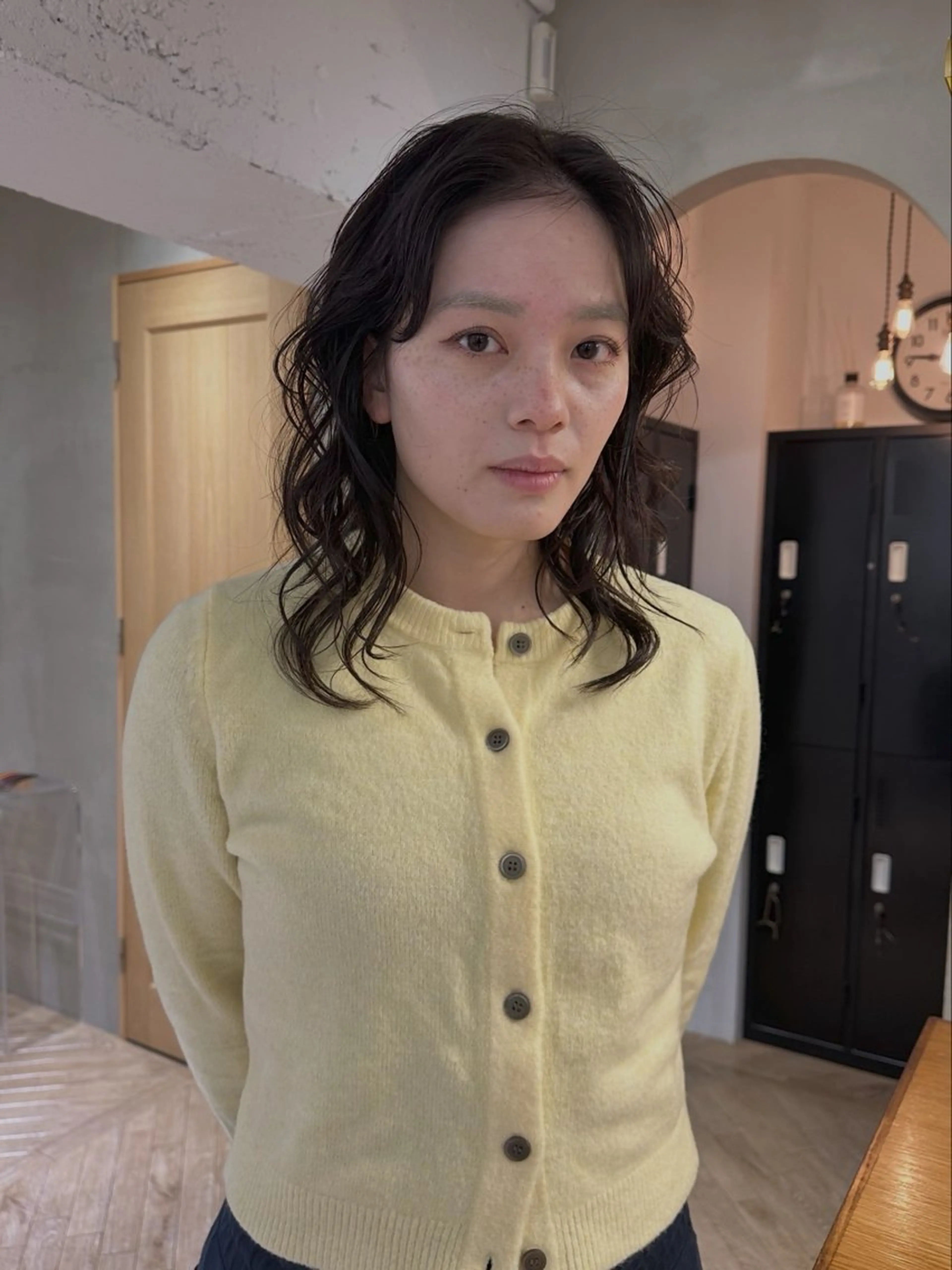 セミロング セミロングパーマ レイヤーカット パーマ レイヤーカット‎🤍 /ともえ🤎🧸のヘアスタイル