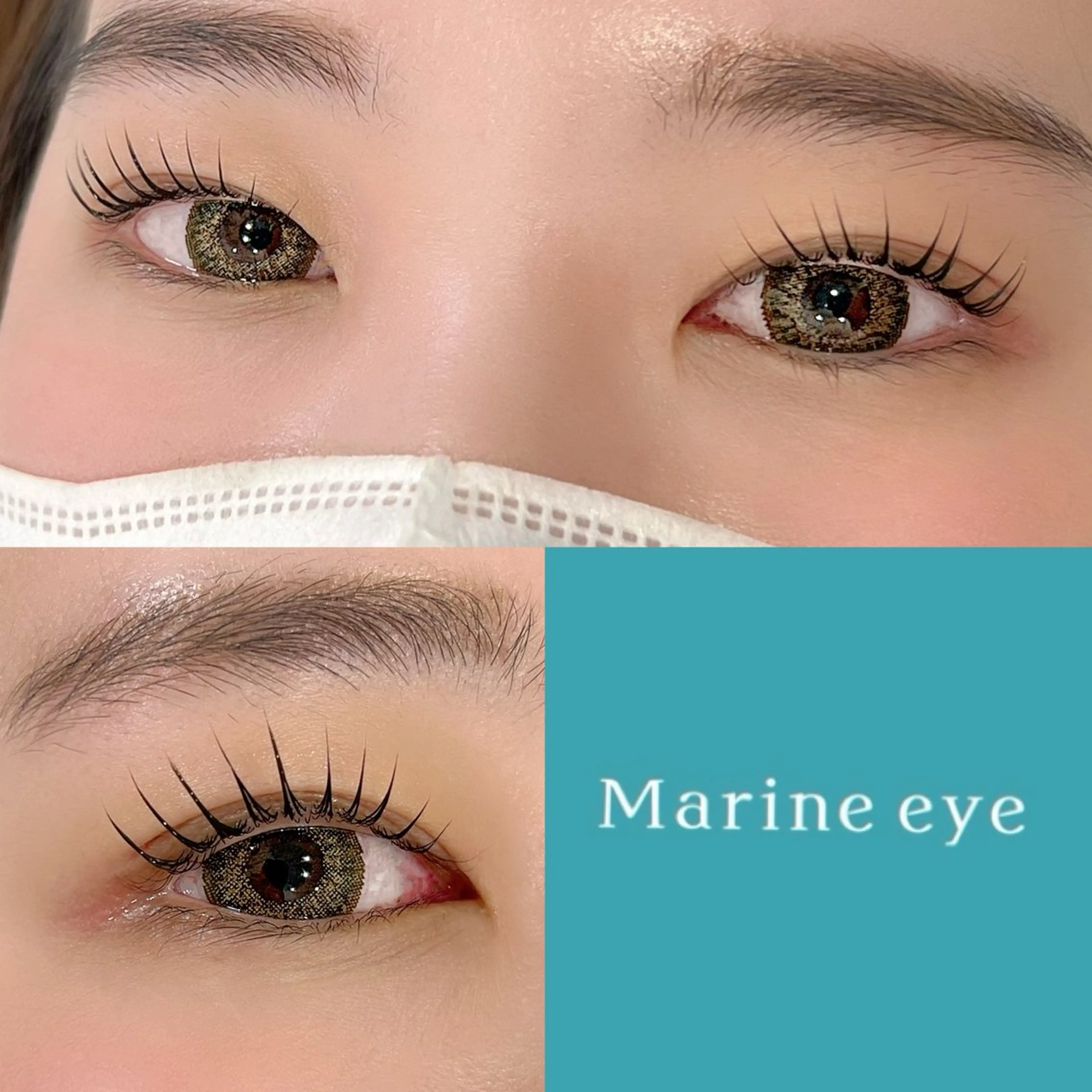 マツエク・マツパ バインドロック 韓国風マツエク ナチュラル パリジェンヌラッシュリフト ワンホンマツエク hair terrace M所属・村岡 芽衣のヘアスタイル