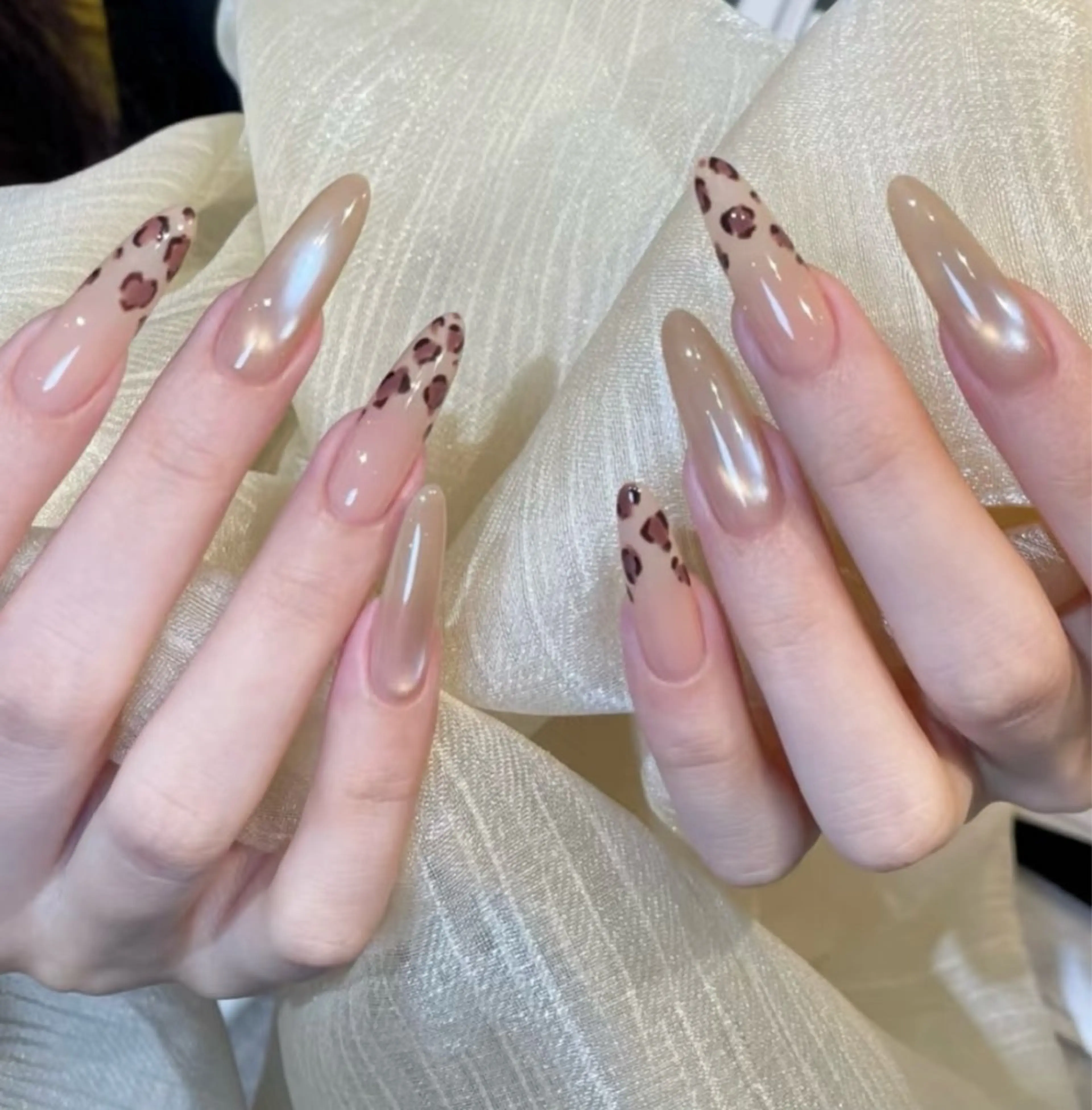 120分チップ+ジェル長さだし持ち込みデザインの写真