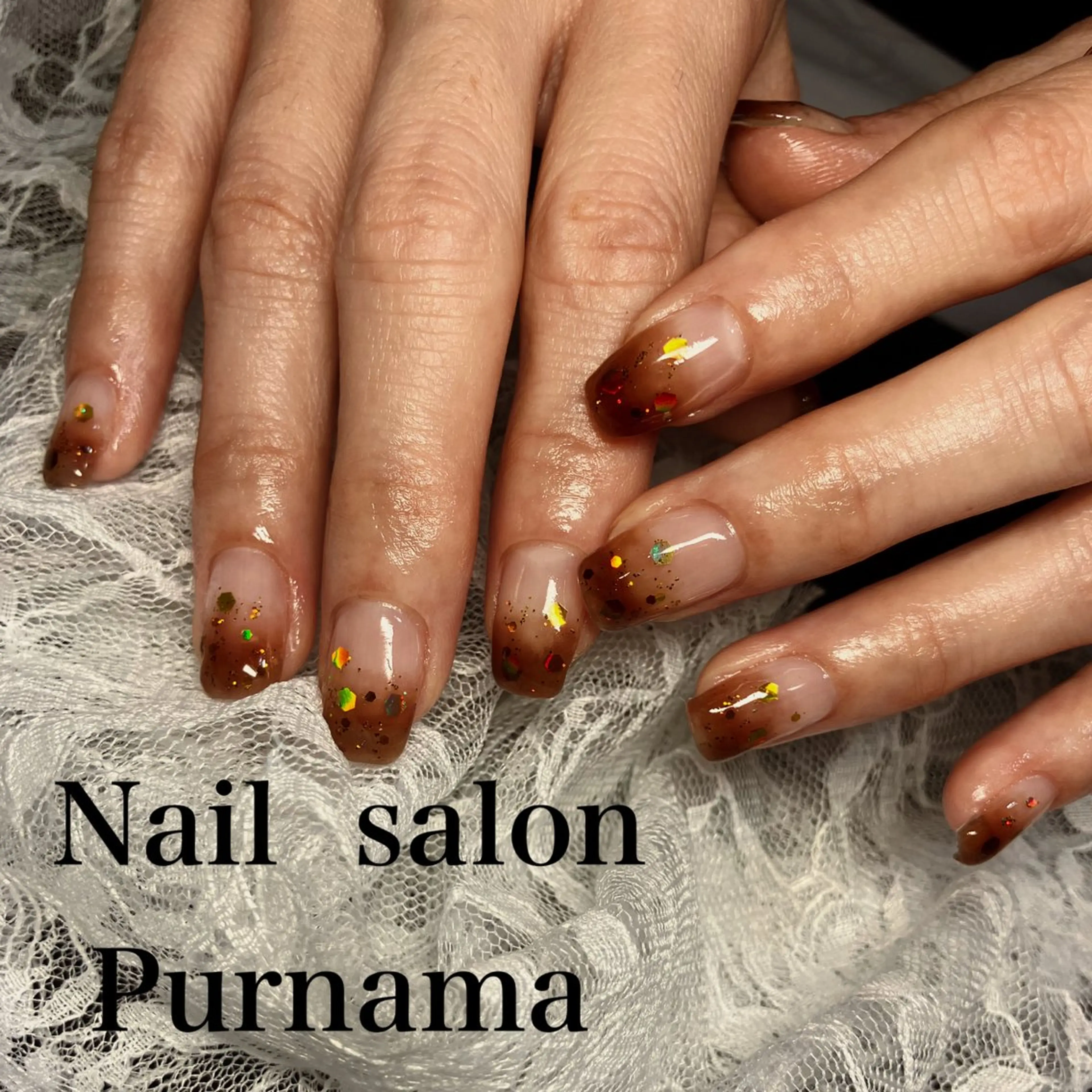 ネイル Purnama(ﾌﾟﾙﾅﾓ)所属・Purnama あきのネイルデザイン