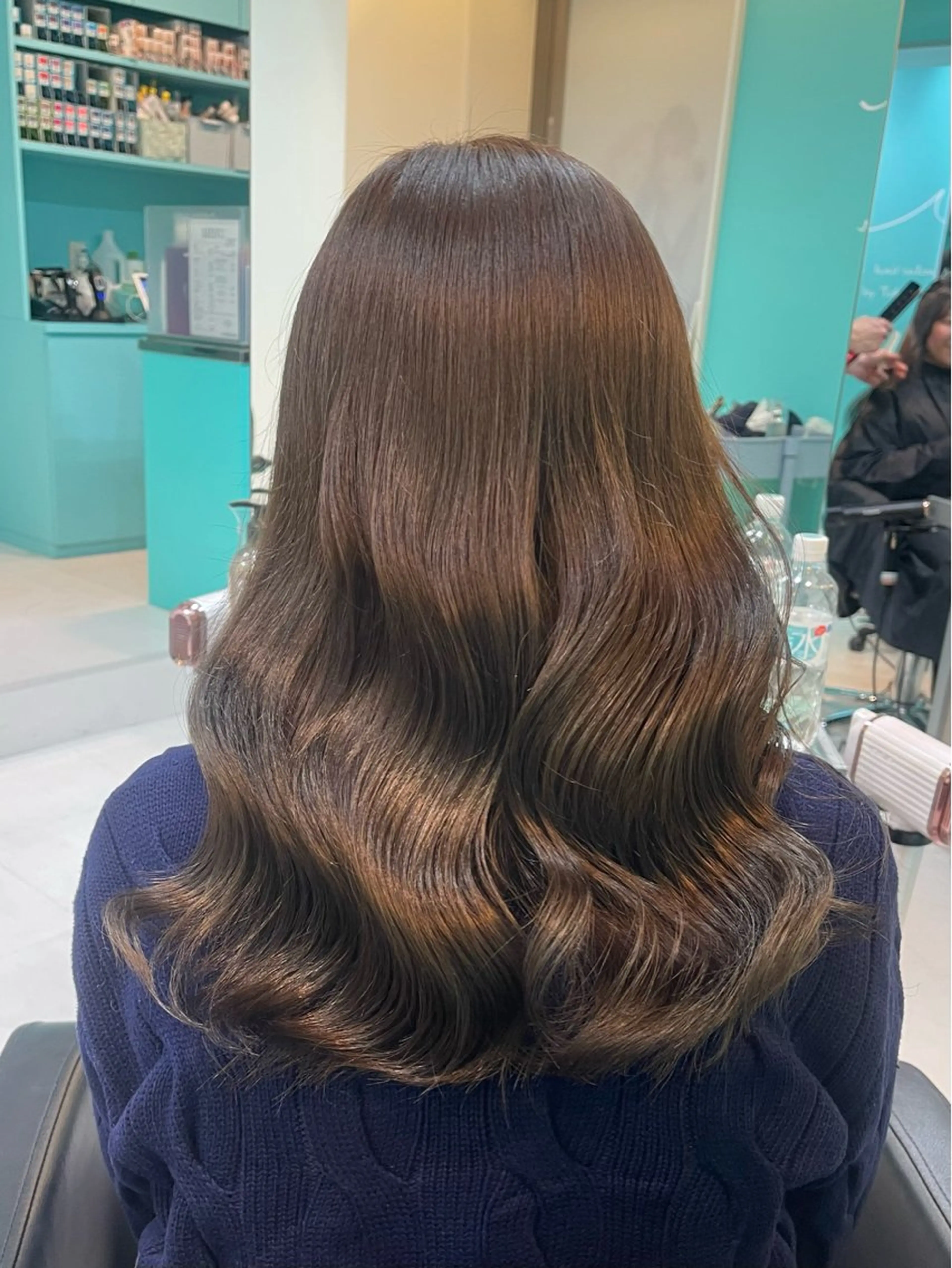 セミロング カラー トリートメント mana/髪質改善/ ヘアセット/パーマのヘアスタイル