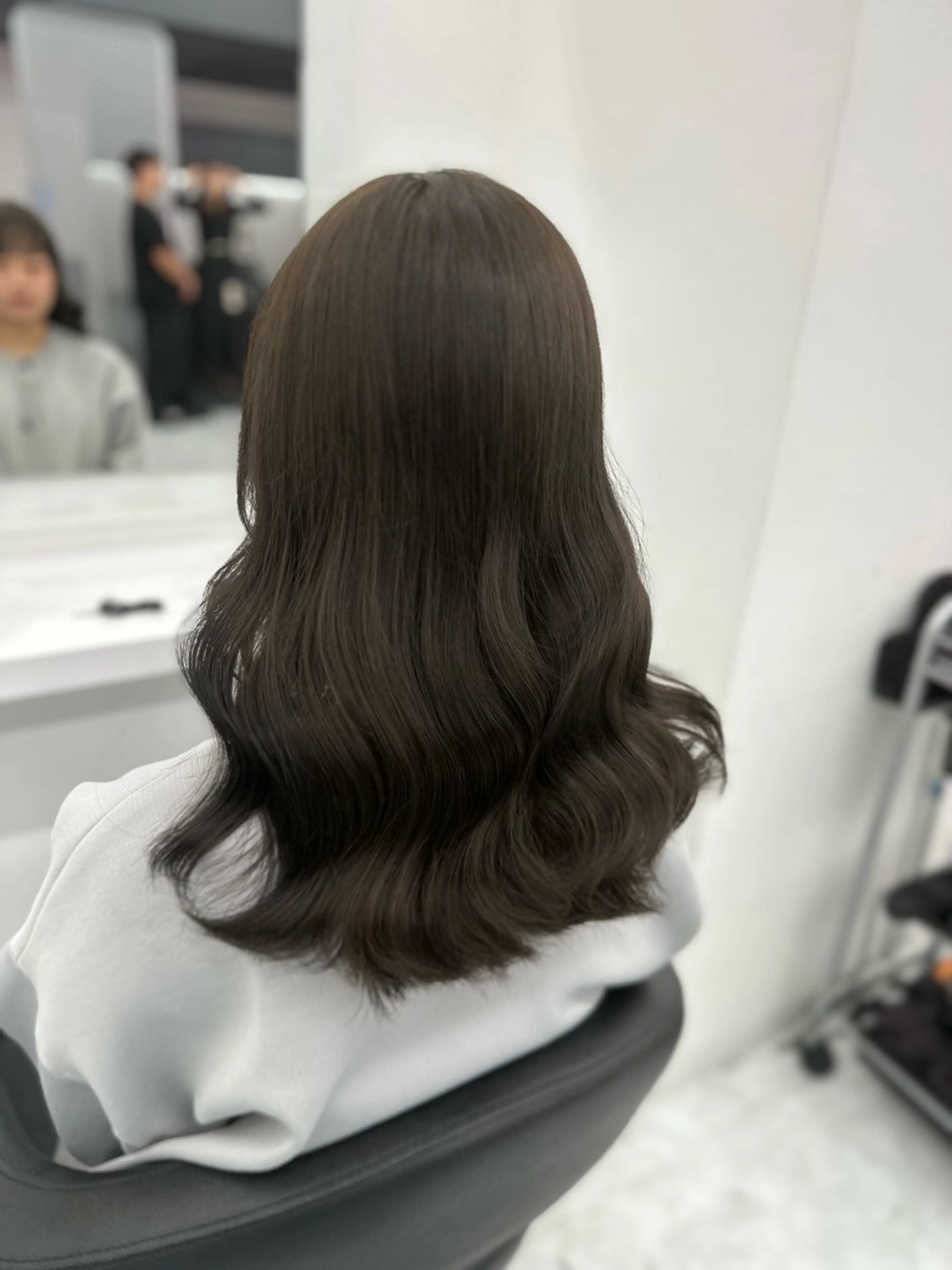 ロング カラー パーマ ヘアアレンジ メンズ キッズ ♥️韓国ヘア レイヤー♥️ゆりのヘアスタイル