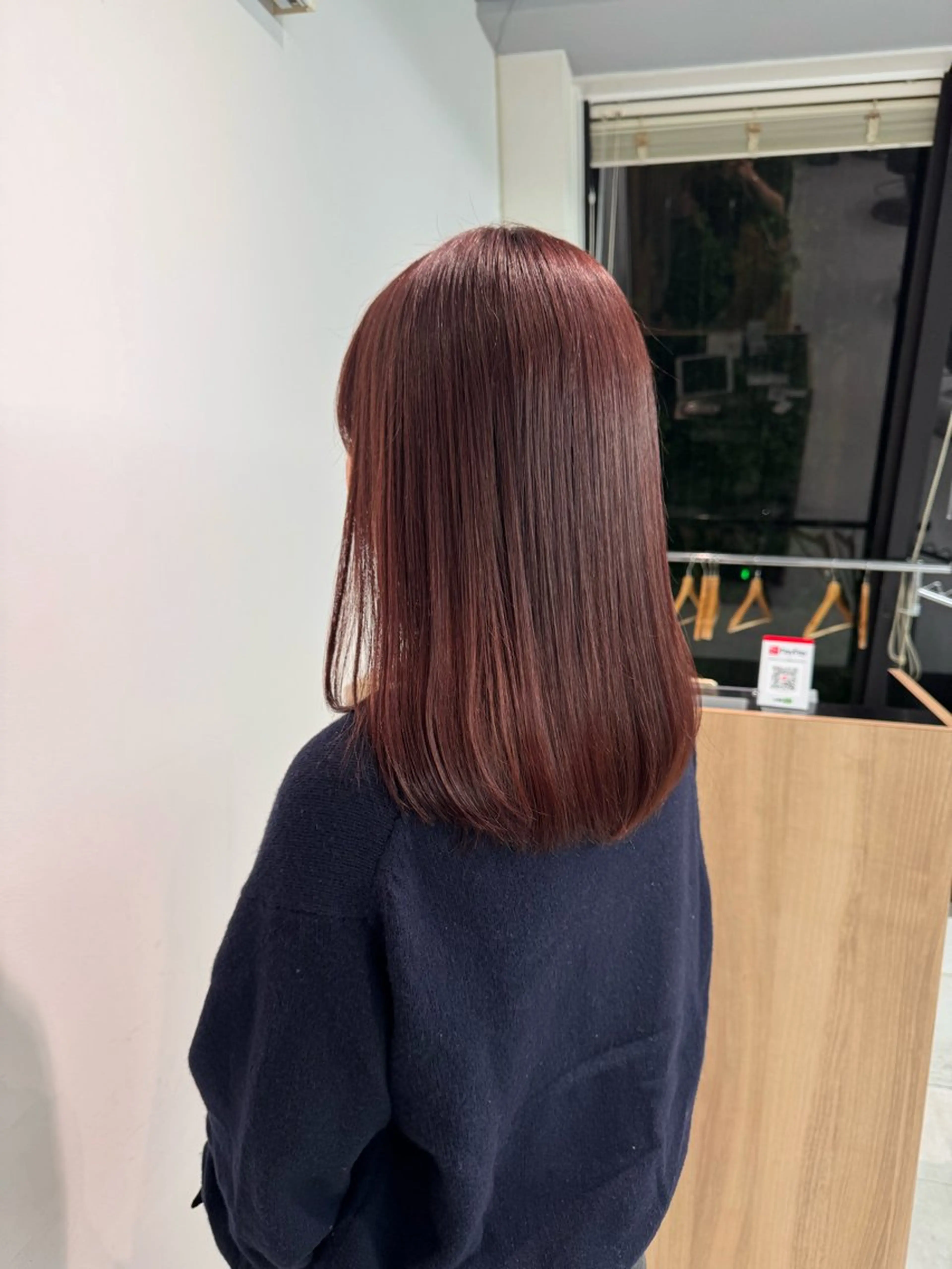 ミディアム カラー 顔周りレイヤー /kokoro🦮のヘアスタイル