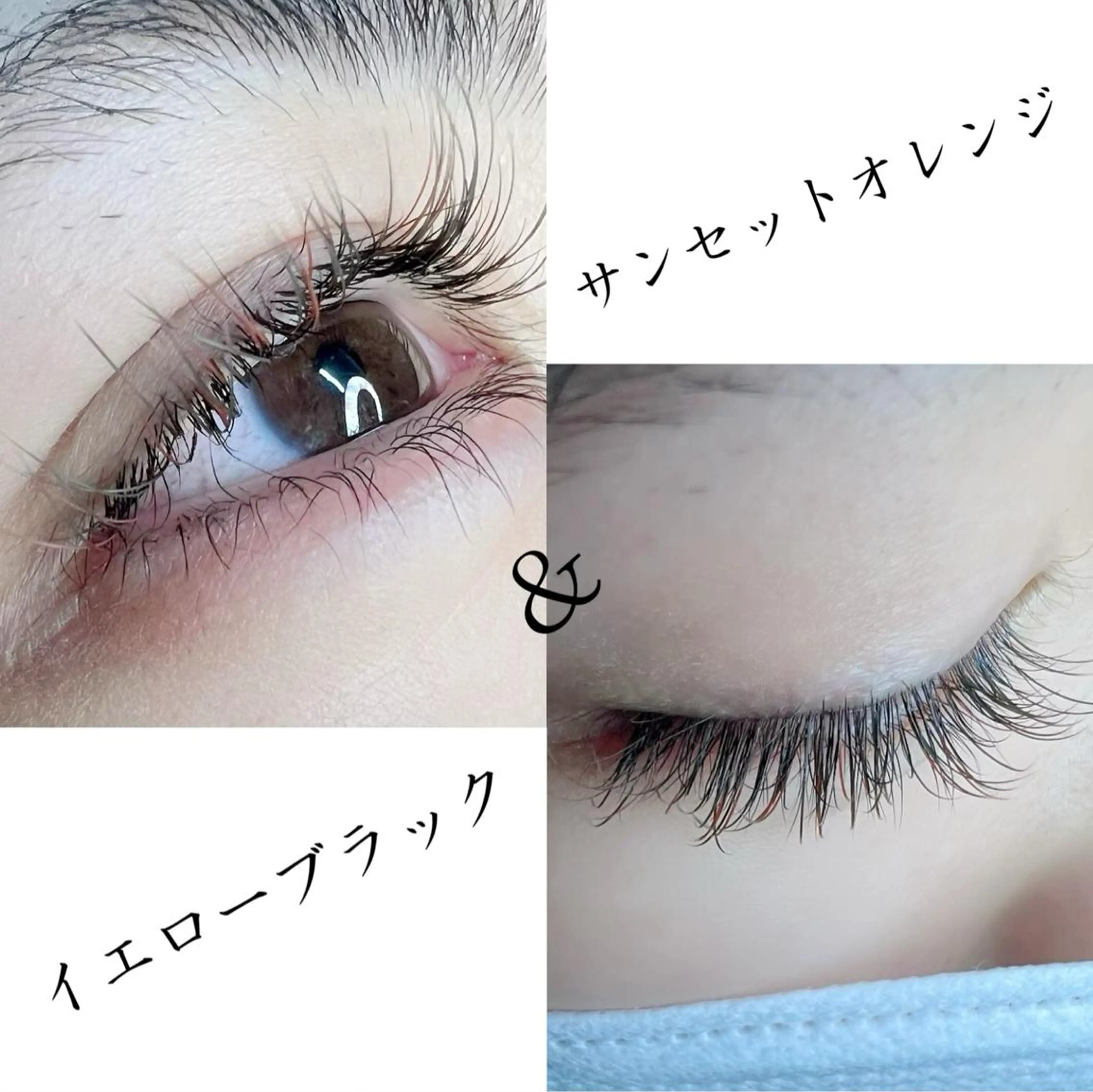 マツエク・マツパ カラーマツエク 目尻長め 六花〜rikka〜所属・六花 〜rikka〜のマツエク・マツパデザイン