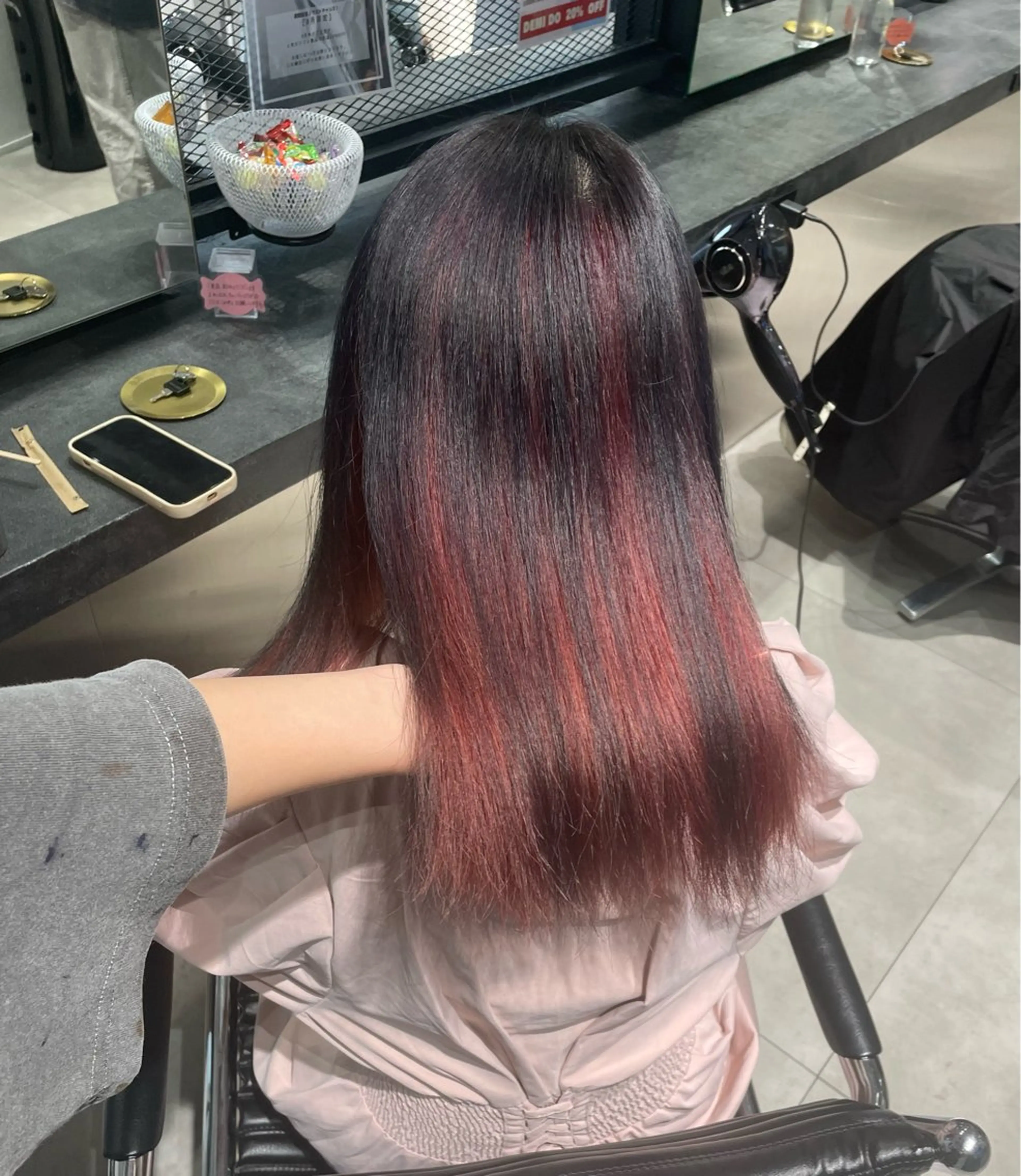 セミロング カラー 💝透明感/ブリーチ /れい💝のヘアスタイル